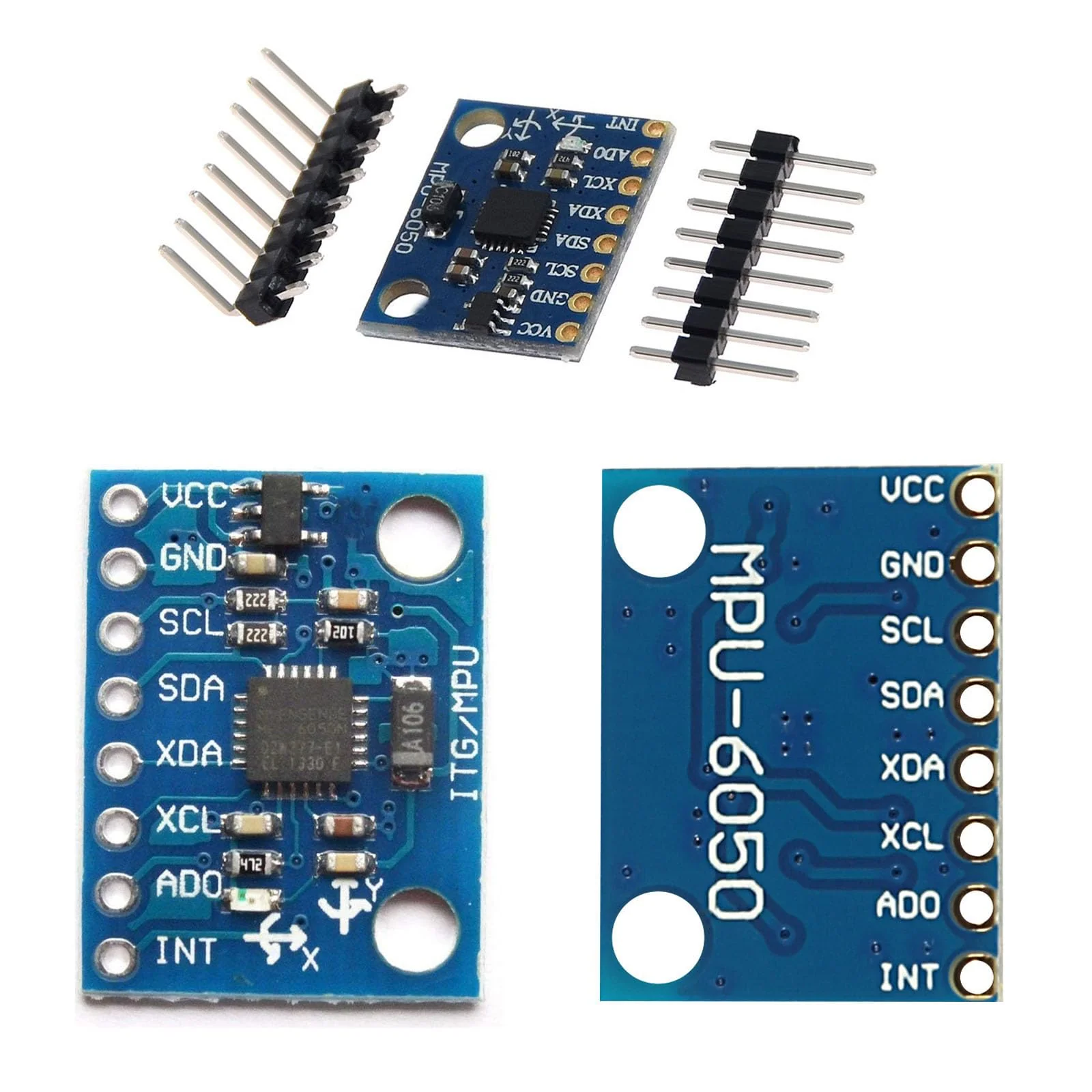 4 x GY-521 MPU-6050 Module, 3 Axis Accelerometer Gyroscope Module 6 DOF 6-axis Accelerometer Gyroscope Sensor Module 16 Bit AD Converter Data Output IIC I2C and Accelerometer Compatible with Ard - Image 4