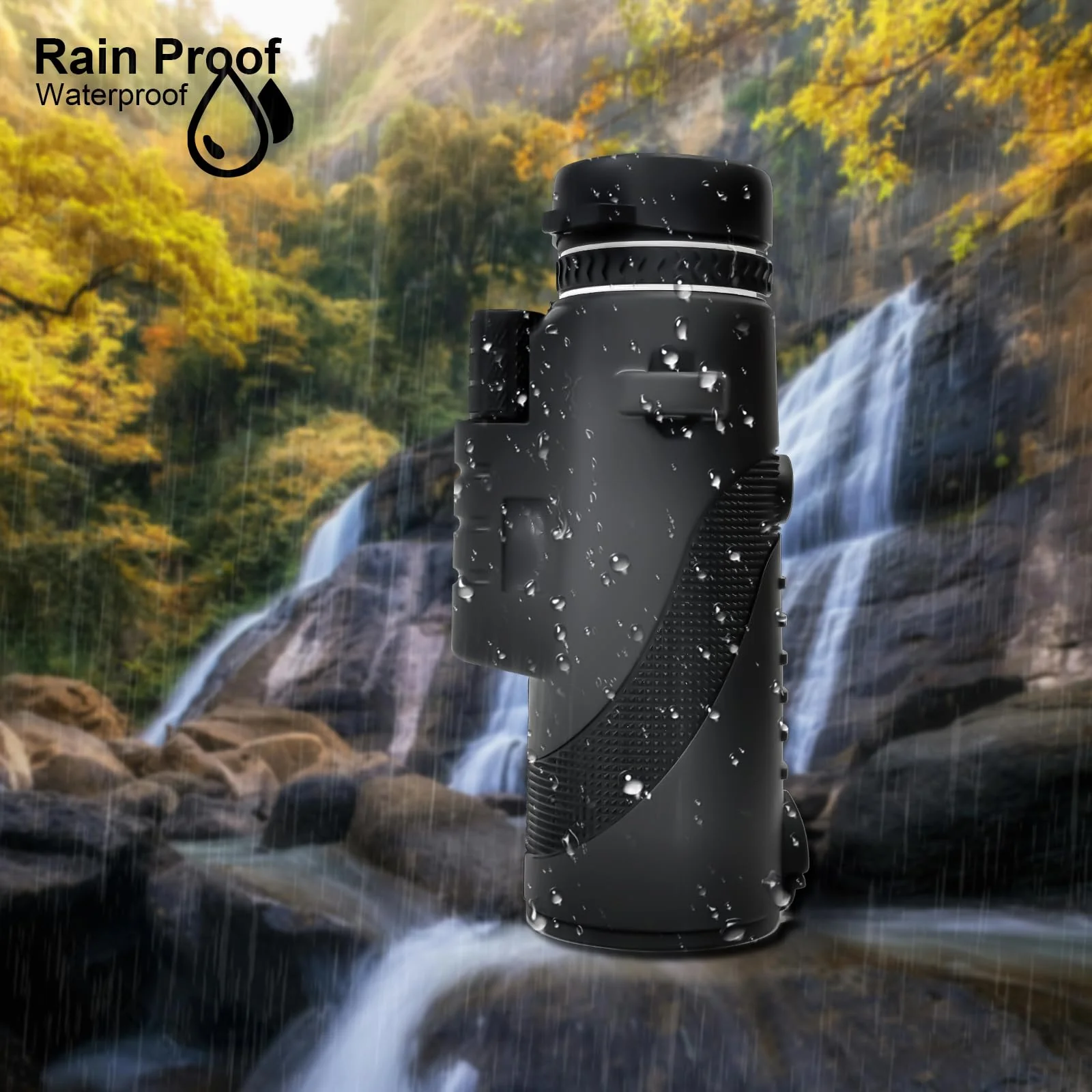 40X60 Monoculars, High Power BAK4 Prism Monoculars for Adults,Monocular Telescope for Stargazing,Bird Watching with Phone Holder & Tripod Ripple - Image 4