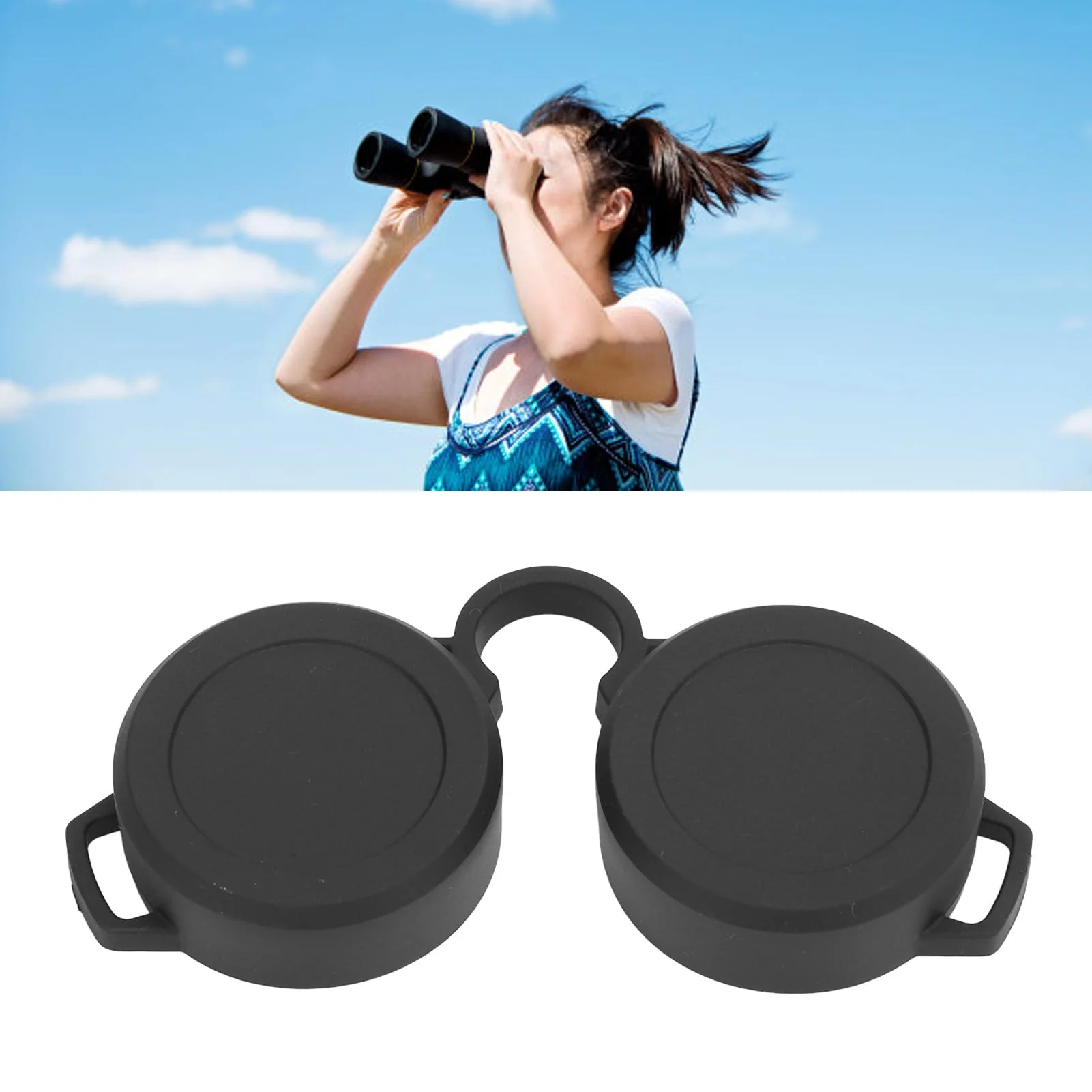 42-45mm Rubber Lens Caps, Binocular Ocular Lens Cover Binoculars Rainguard Eyepiece for 8x30, 10x30, 8x32, 10x32, 8x42, 10x42, 8x50, 10x50, 8x56, 10x56 Model - Image 4