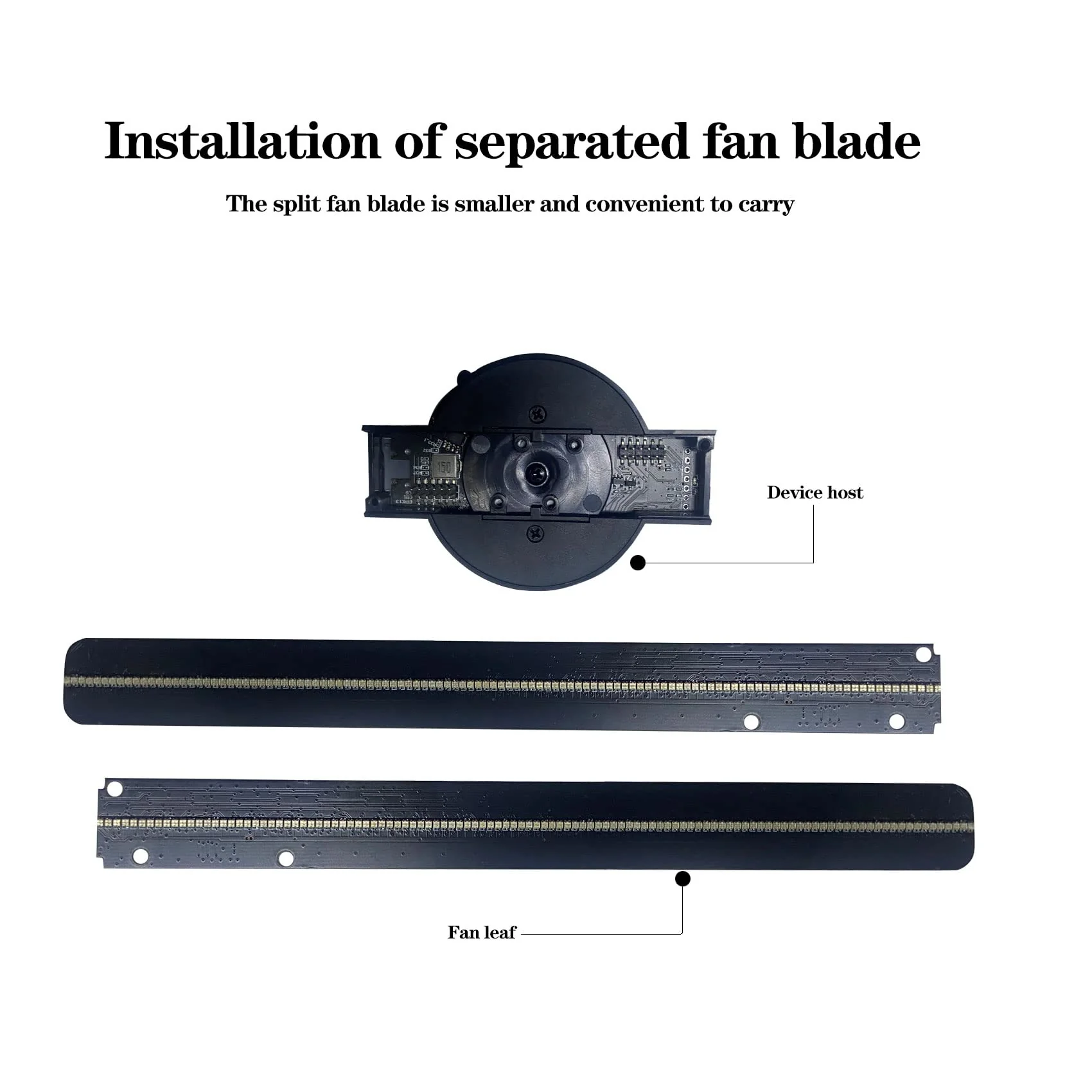42CM 3D Hologram Fan, 16.5" WiFi Projector with 1500+ Video Library, 232 LEDs, Bluetooth Audio & Remote Control, High Brightness Display for Business Sign, Bar, Halloween & Christmas Decor - Image 5