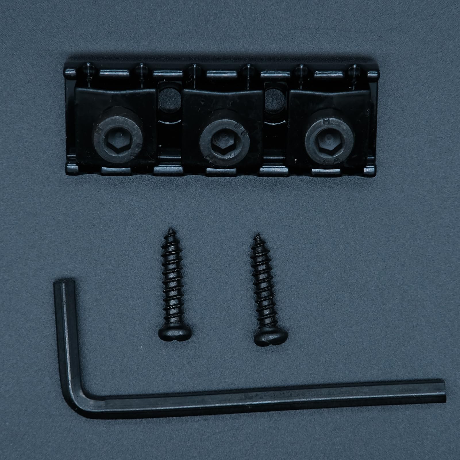 42mm Guitar Metal Locking Nut String Lock for Floyd Rose Style Electric Guitar Tremolo Double Lock System (Black) Black - Image 6