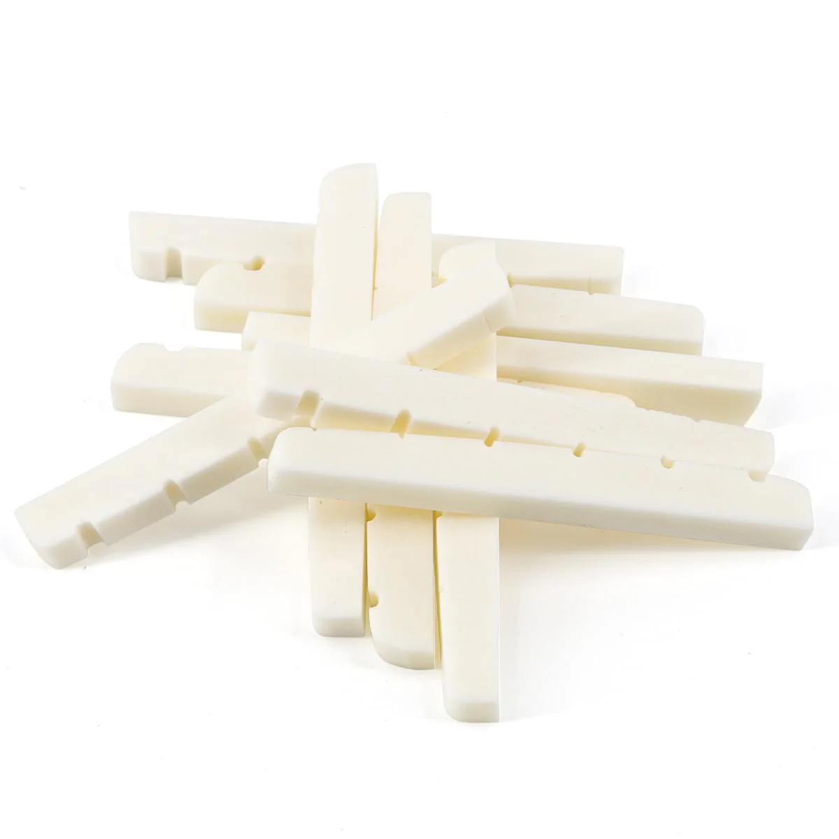 42mm Guitar Slotted Bone Nut for 6 String Strat Tele Electric Guitar Replacement Parts,Flat Bottom 42mm - Image 4