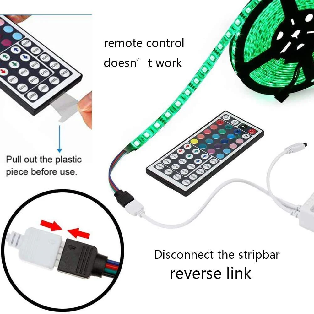 44 Keys RGB LED Light Strip Remote Controller Infrared Led Light Remote Replacement for SMD 5050 2835 3528 Led Strip Lights 1 remote - Image 3