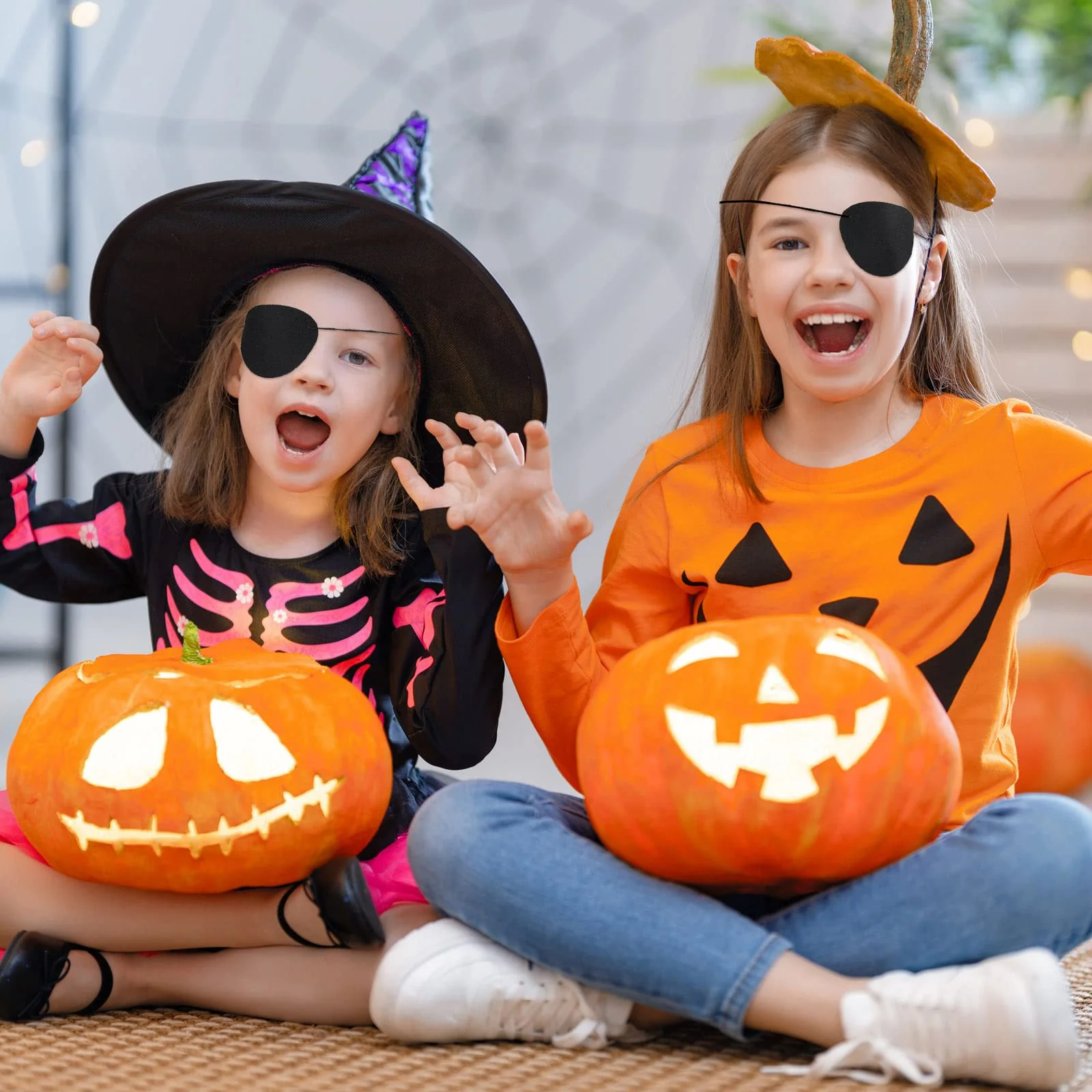 48 Pieces Pirate Eye Patches Pirate Eye Patches for Kids Black Felt Pirate Captain Patches Bulk Adults Pirate Eye Patches for Pirate Theme Role Playing Theme Party for Kids Adults - Image 7