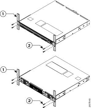 4948E, 4948E-F, 4500-X Series Rackmount Kit Compatible with Cisco C4948E-ACC-KIT= - Image 2