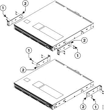 4948E, 4948E-F, 4500-X Series Rackmount Kit Compatible with Cisco C4948E-ACC-KIT= - Image 3