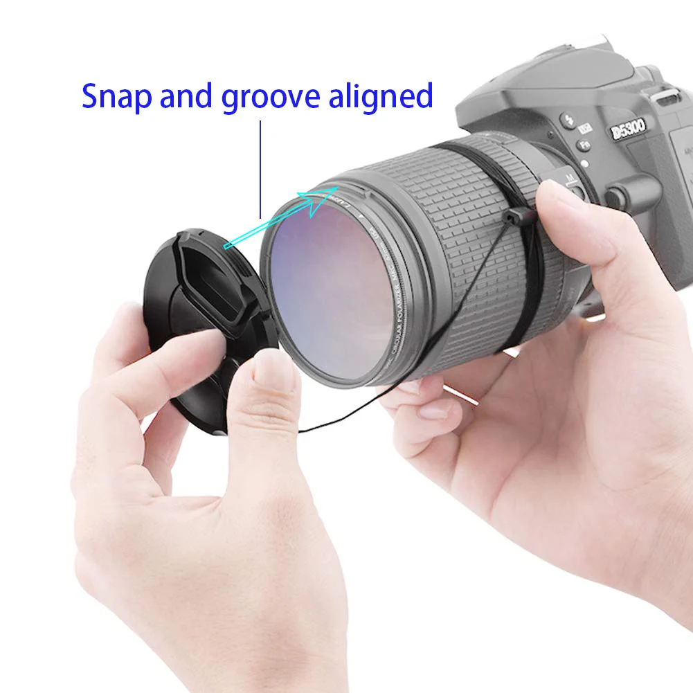 49mm Lens Cap Cover Compatible for Canon EOS M50 EF-M 15-45mm f/3.5-6.3 is STM Lens,for EOS M200 M50 M5 M6 Mark II M100 Camera HUIPUXIANG [2 Pack] - Image 4