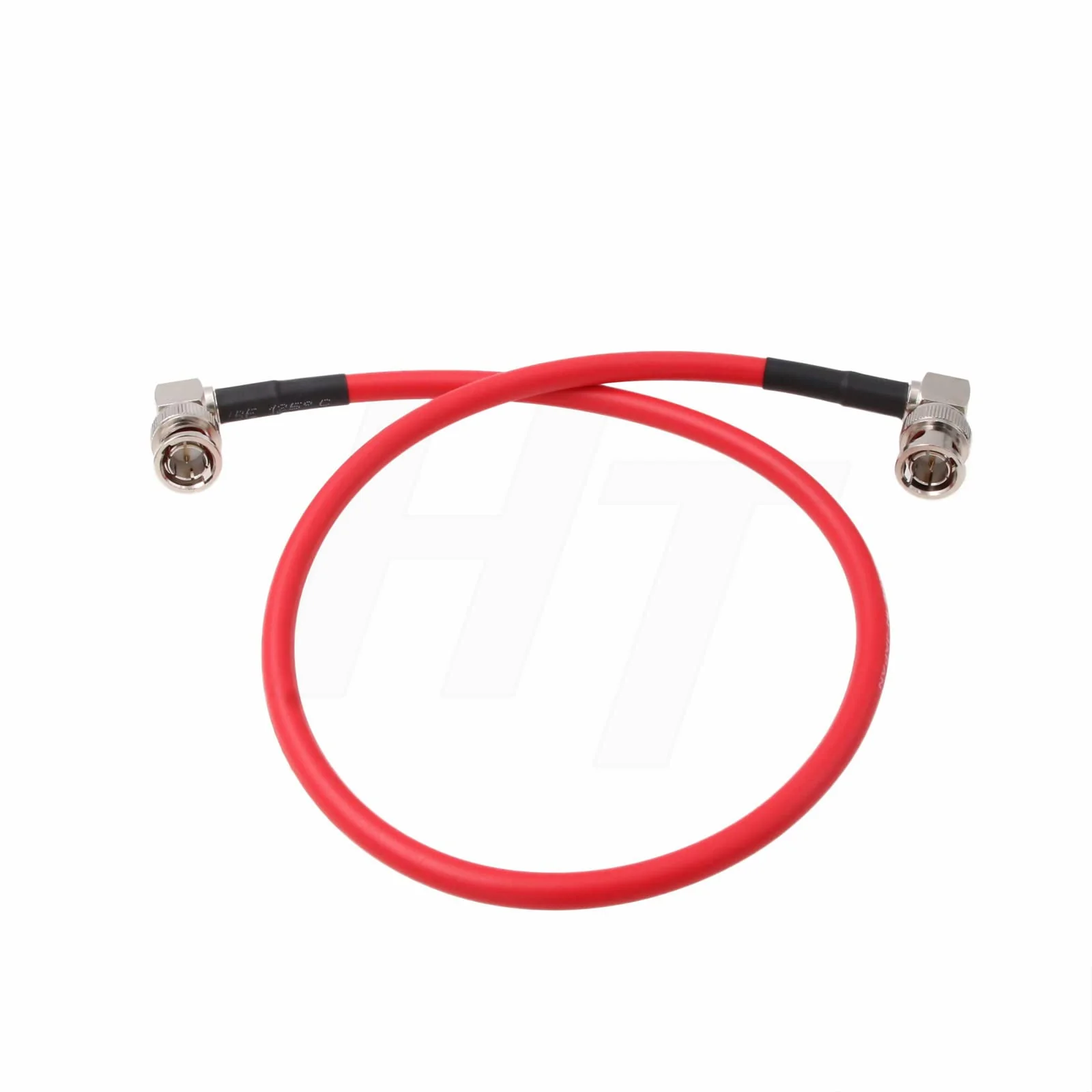 4K 12G SDI Raw Video Cable for Sony FS7 FX9 FX6 Camera Blackmagic SmallHD Atomos Monitor Right Angle BNC Canare LV-61S 75 ohm Coaxial Shielded (30cm, Red) - Image 2