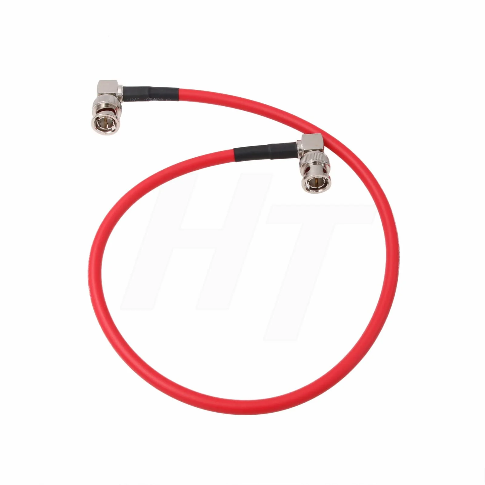 4K 12G SDI Raw Video Cable for Sony FS7 FX9 FX6 Camera Blackmagic SmallHD Atomos Monitor Right Angle BNC Canare LV-61S 75 ohm Coaxial Shielded (30cm, Red) - Image 3
