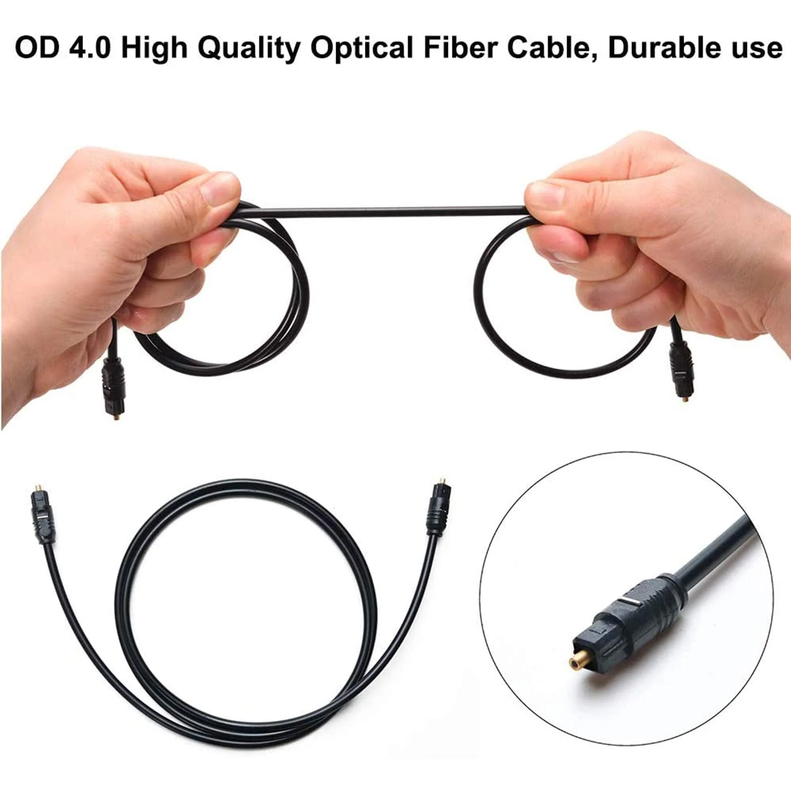 4K x 2K HDMI Audio Extractor Splitter, HDMI Audio Converter Adapter Support Ultra HD 4K Toslink Optical Audio Output and 3.5mm with Optical Fiber Cable - Image 7