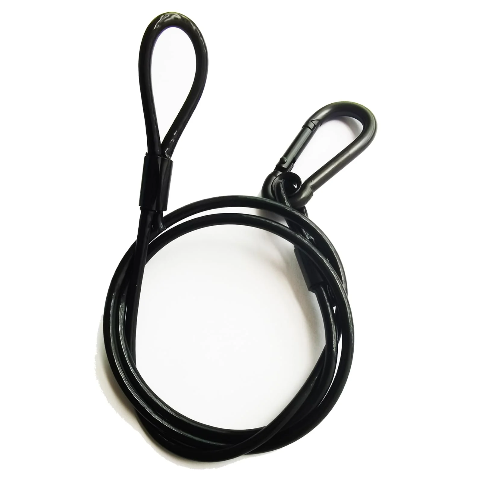 4Pack Black Chain Hanging Safety Cables with Hook Truss Clamps for Lights, Stainless Steel Lanyard Stage Lights Safety Chains, Security Cable with Loops（Diameter 4mm/0.16'',Length 85cm/34'',Load 60lb - Image 3