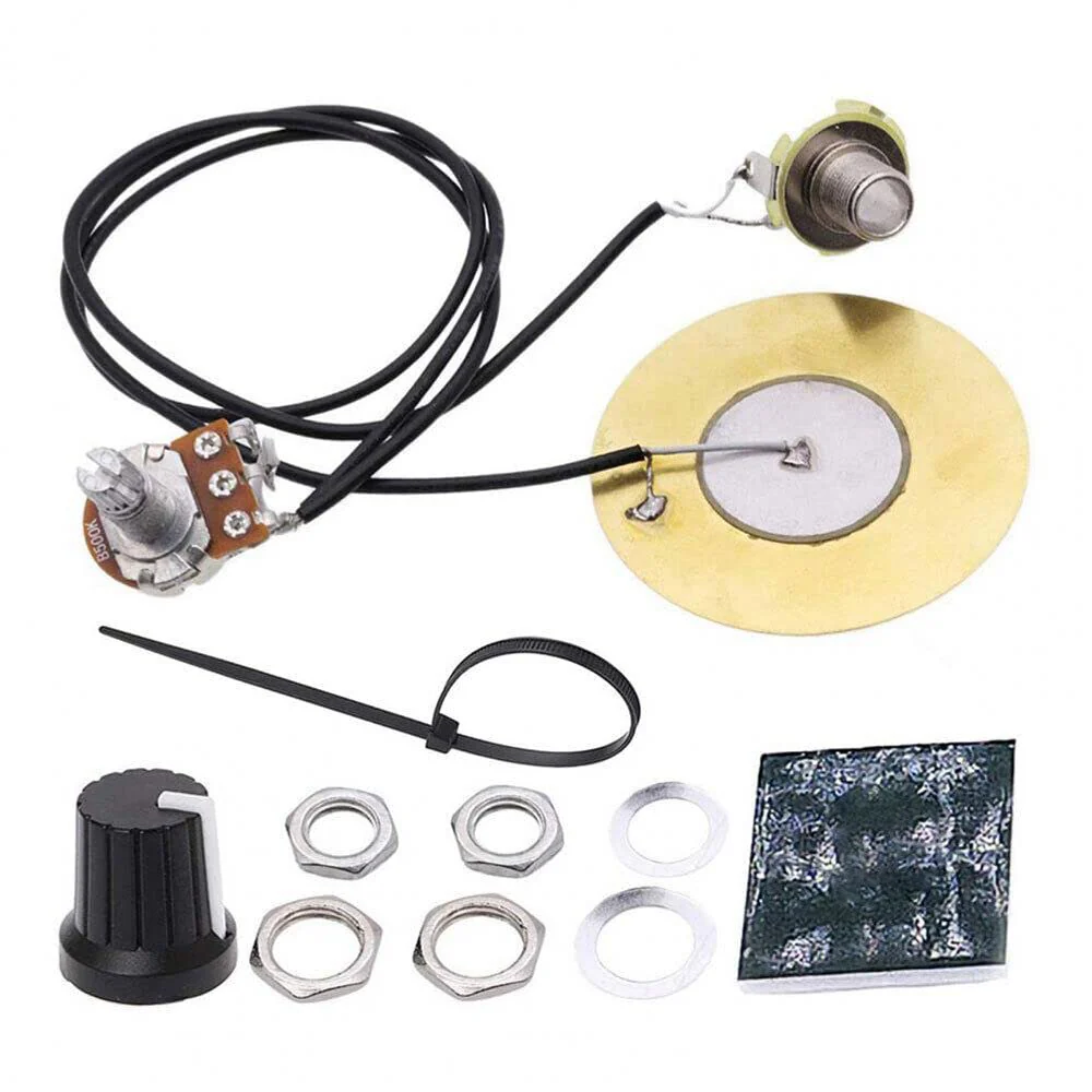 4PACKS 50MM Guitar Pickup Piezo Transducer Prewired Amplifier With 6.35MM Output - Image 3