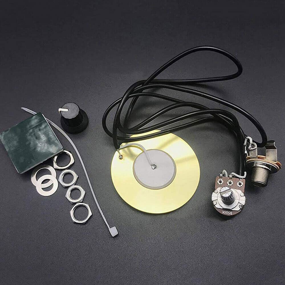 4PACKS 50MM Guitar Pickup Piezo Transducer Prewired Amplifier With 6.35MM Output - Image 5