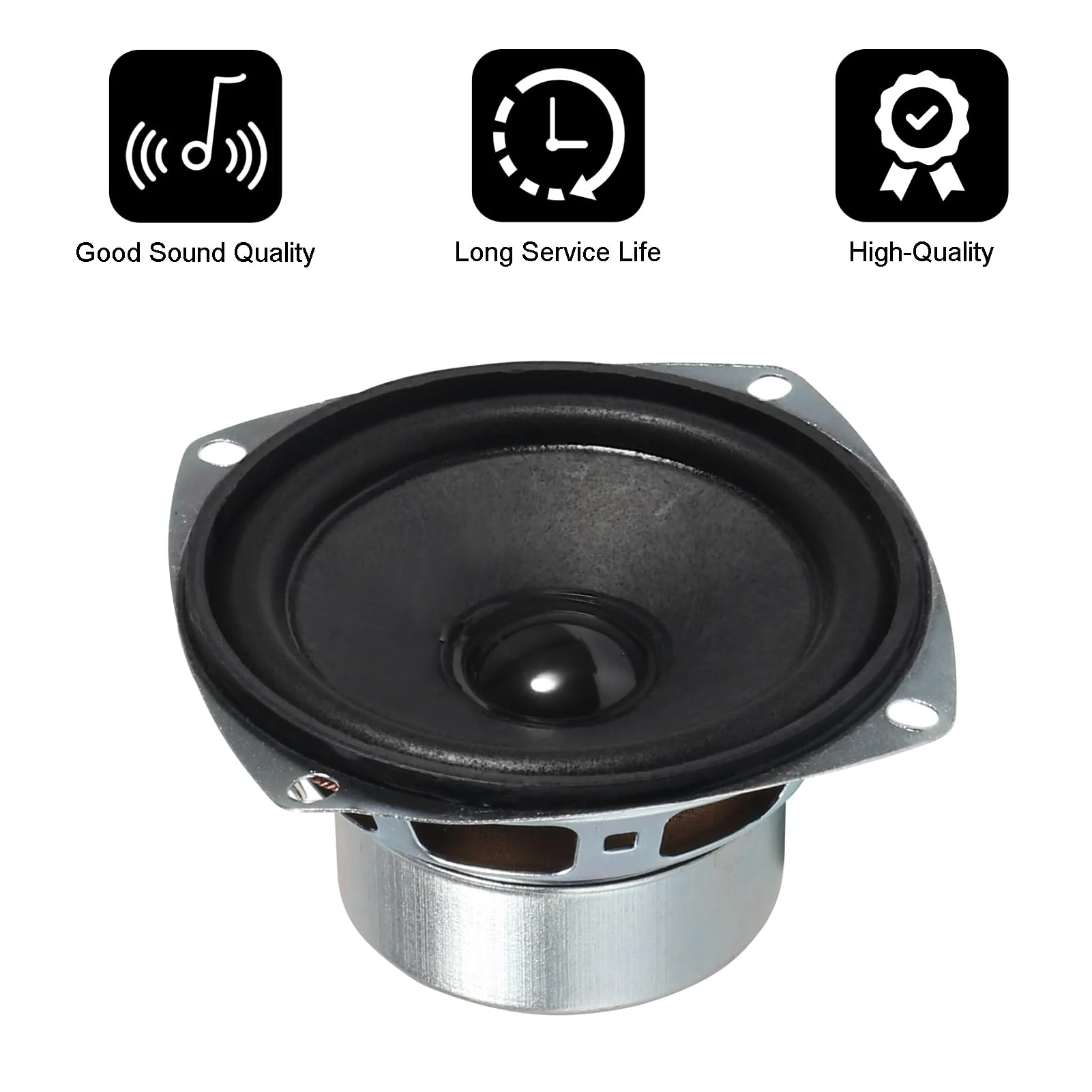 4PCS 10W Mini 3" HiFi Full Range Speaker 8 Ohm Anti-Magnetic Audio 2.0/2.1 Home Stereo Woofer Loudspeaker 90dB High Sensitivity for DIY Boom Box Satellites Speaker - Image 3