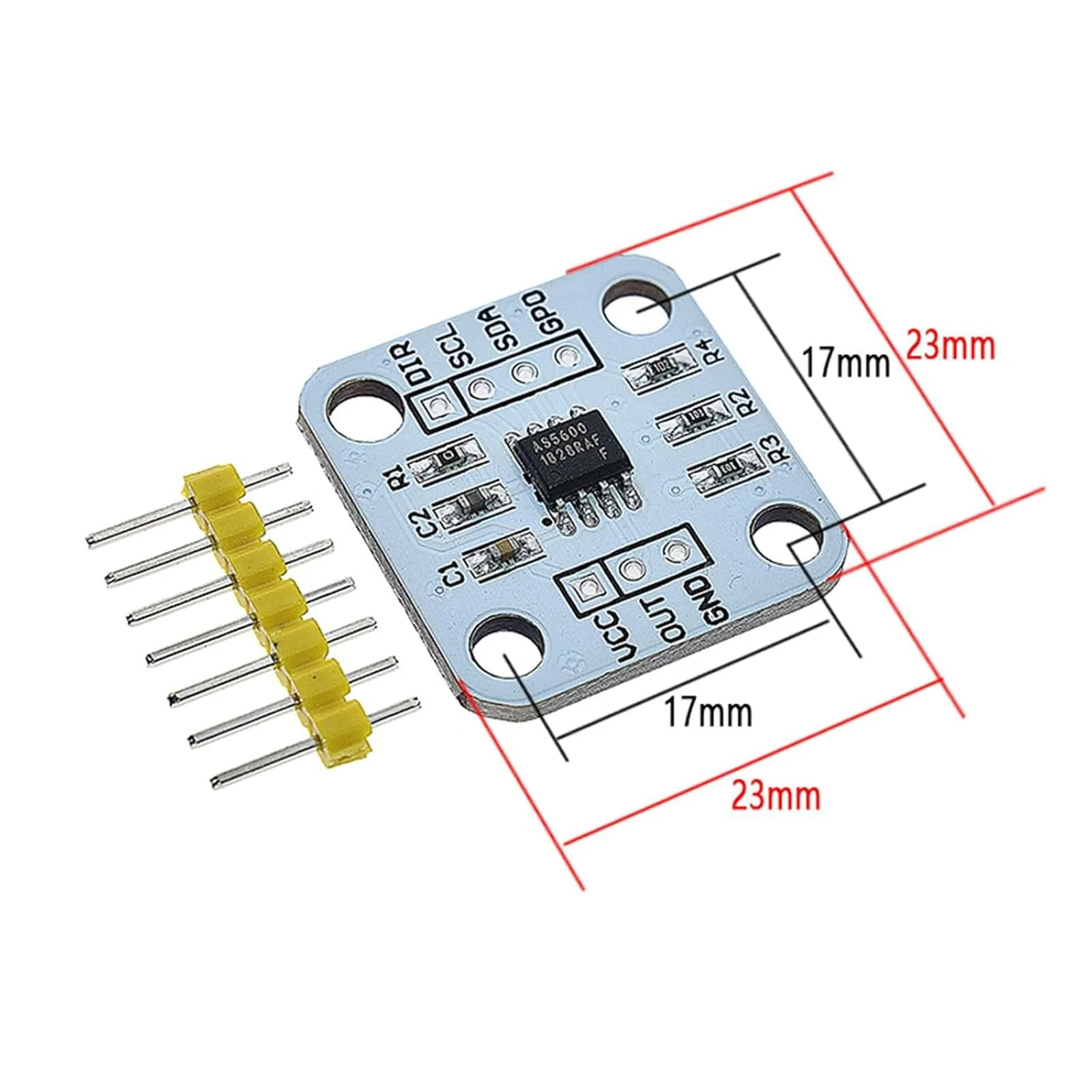 4pcs 12bit High Precision AS5600 Magnetic Encoder, Magnetic Induction Angle Sensor Module, It Comes with a Magnet - Image 2