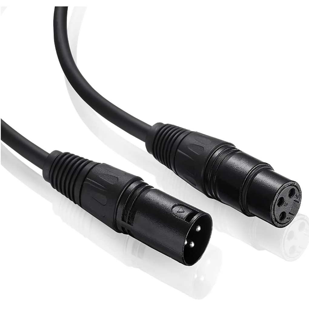 4PCS 1m Long DMX 512 XLR Cable 3.2t 3 Pin True Male to Female for Microphone Stage Lights 1Mcable-4PACK - Image 5