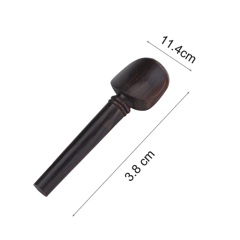 4pcs Cello Tuning Peg No Hole Ebony Wood 4/4 Cello Peg Elegant Musical Instruments Parts Cello Tuning Pegs Cello Tuning Pegs 4/4 Cello Tuning Pegs 4/4 Cello Tuning Pegs - Image 3