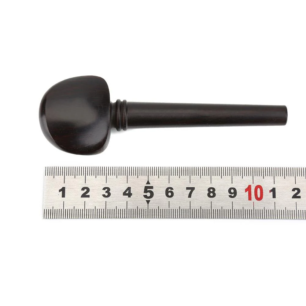 4pcs Cello Tuning Peg No Hole Ebony Wood 4/4 Cello Peg Elegant Musical Instruments Parts Cello Tuning Pegs Cello Tuning Pegs 4/4 Cello Tuning Pegs 4/4 Cello Tuning Pegs - Image 8