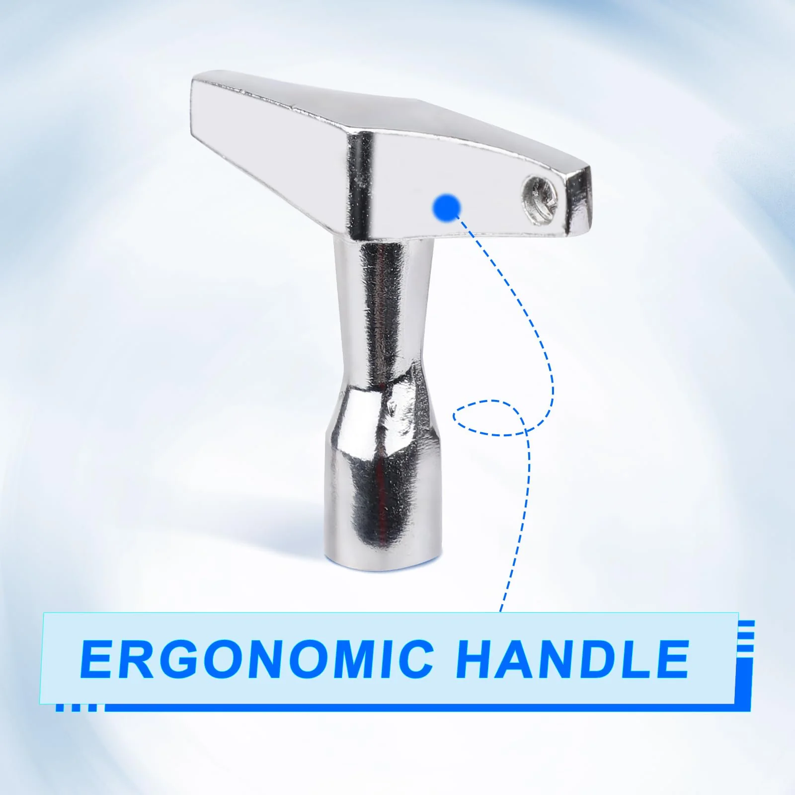 4pcs Drum Key Tool, Drum Tuner Key Drum Tuning Key Drill Bit Drum Key Tuner with Ergonomic Handle for Acoustic & Electronic Drums Metal Hardware Key Tool(Quadrilateral) - Image 5