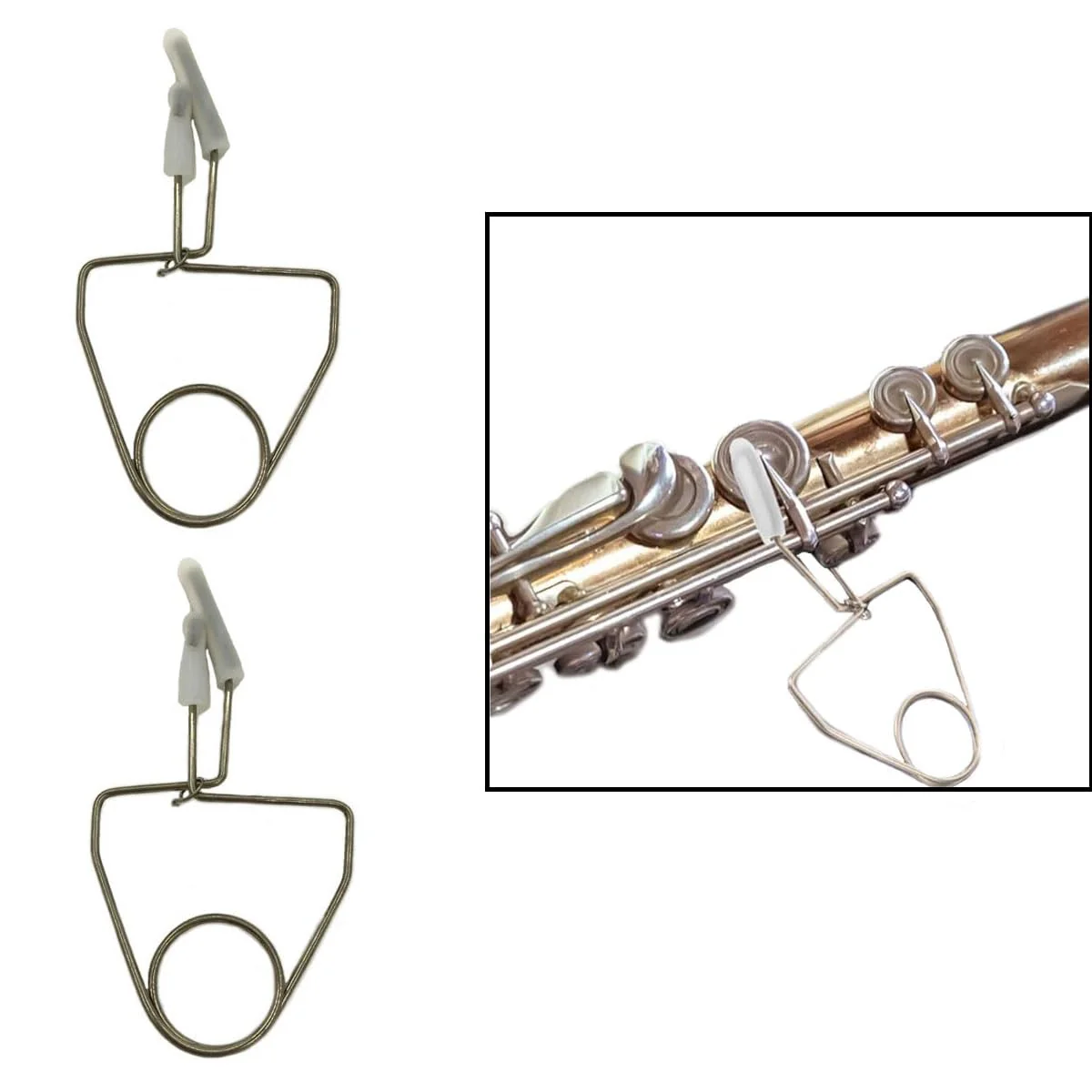 4Pcs Flute Pad Clips Metal Flute Repair Clips Flute Repairing Clamps Wind Instrument Indentation Clip for Flute Clarinet Maintenance Tool Wind Instruments Accessories - Image 4
