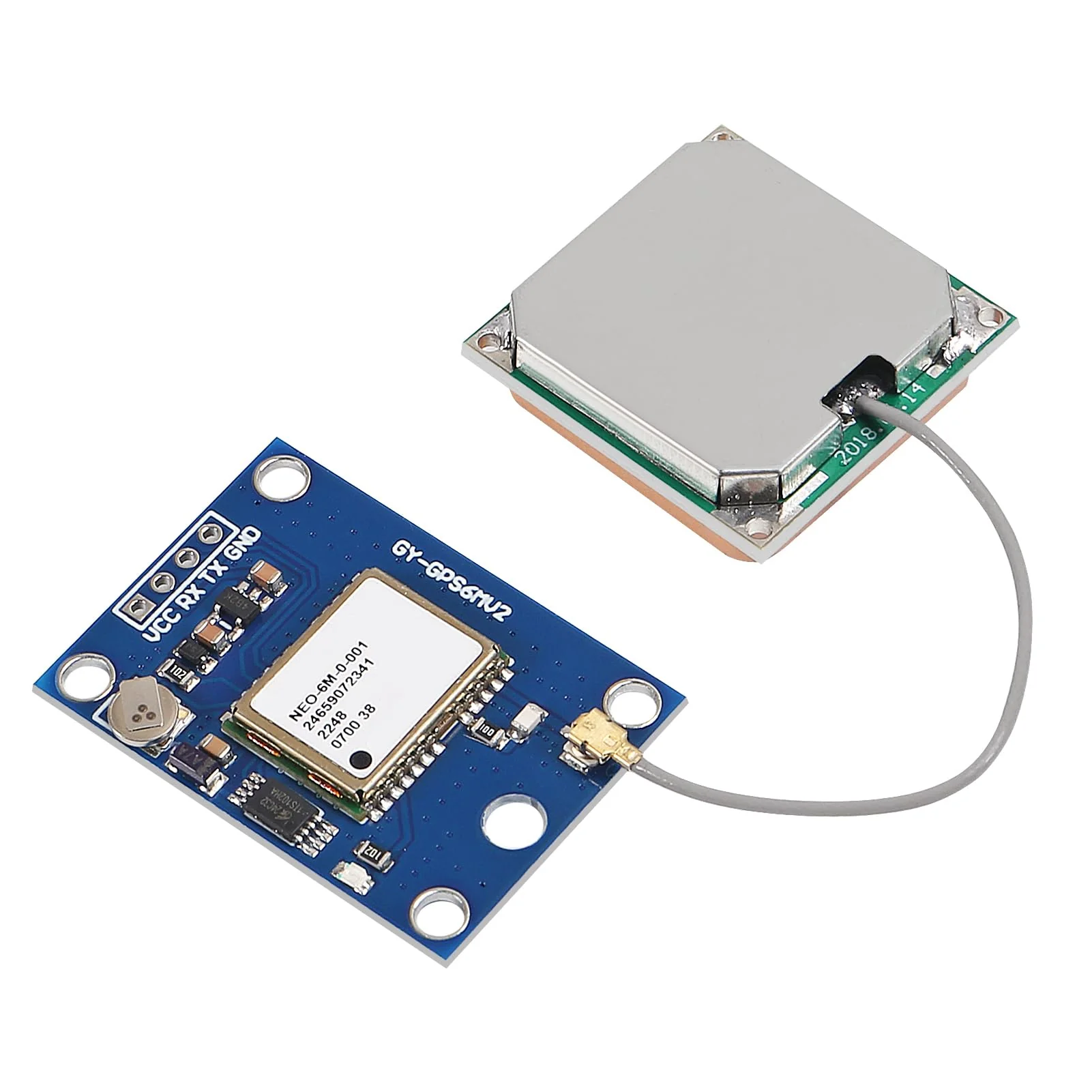 4pcs GY-NEO6MV2 NEO-6M GPS Module NEO6MV2 with Flight Control EEPROM MWC APM2.5 Large Antenna for EEPROM APM 2.5 - Image 2
