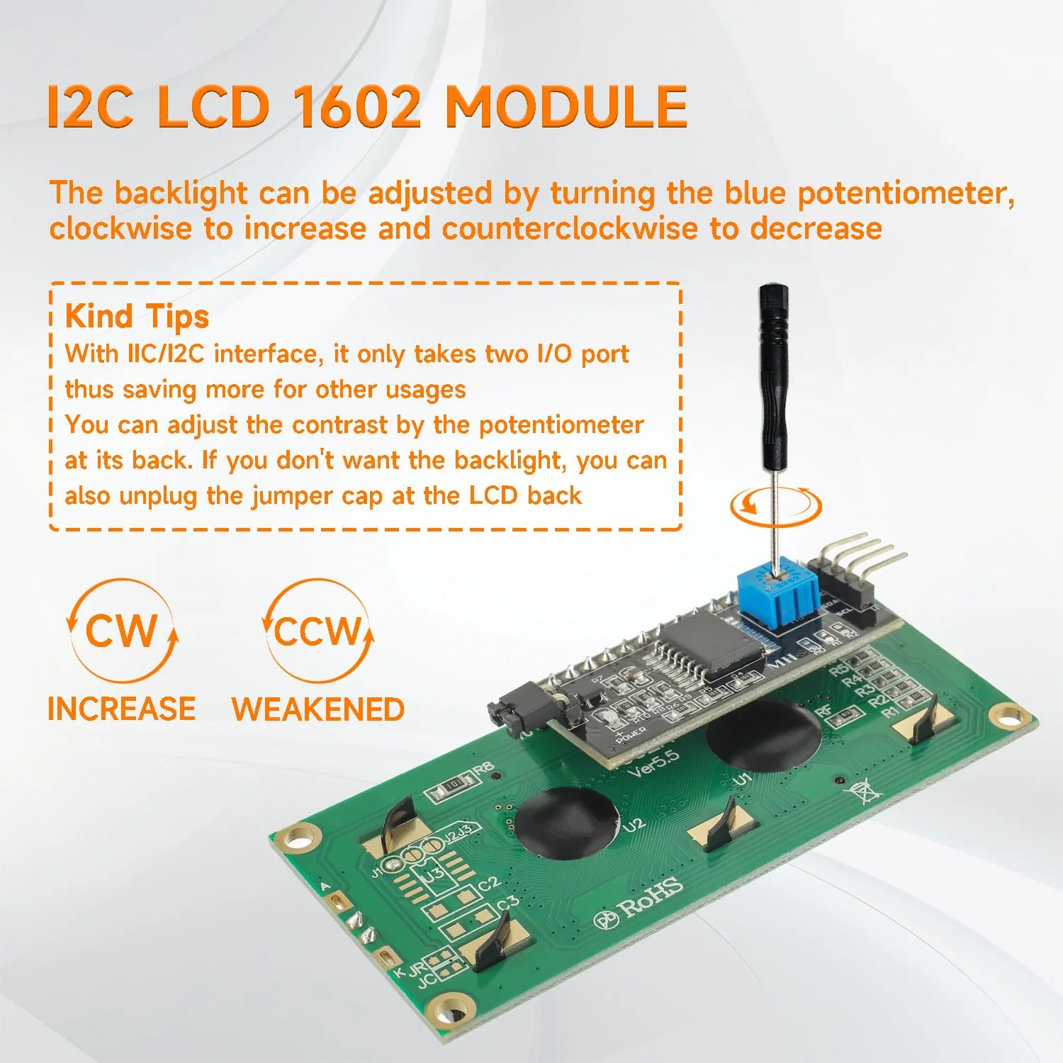 4pcs I2C IIC TWI 1602 Serial LCD Display Module 16x2 Compatible with Arduino Raspberry Pi - Image 4