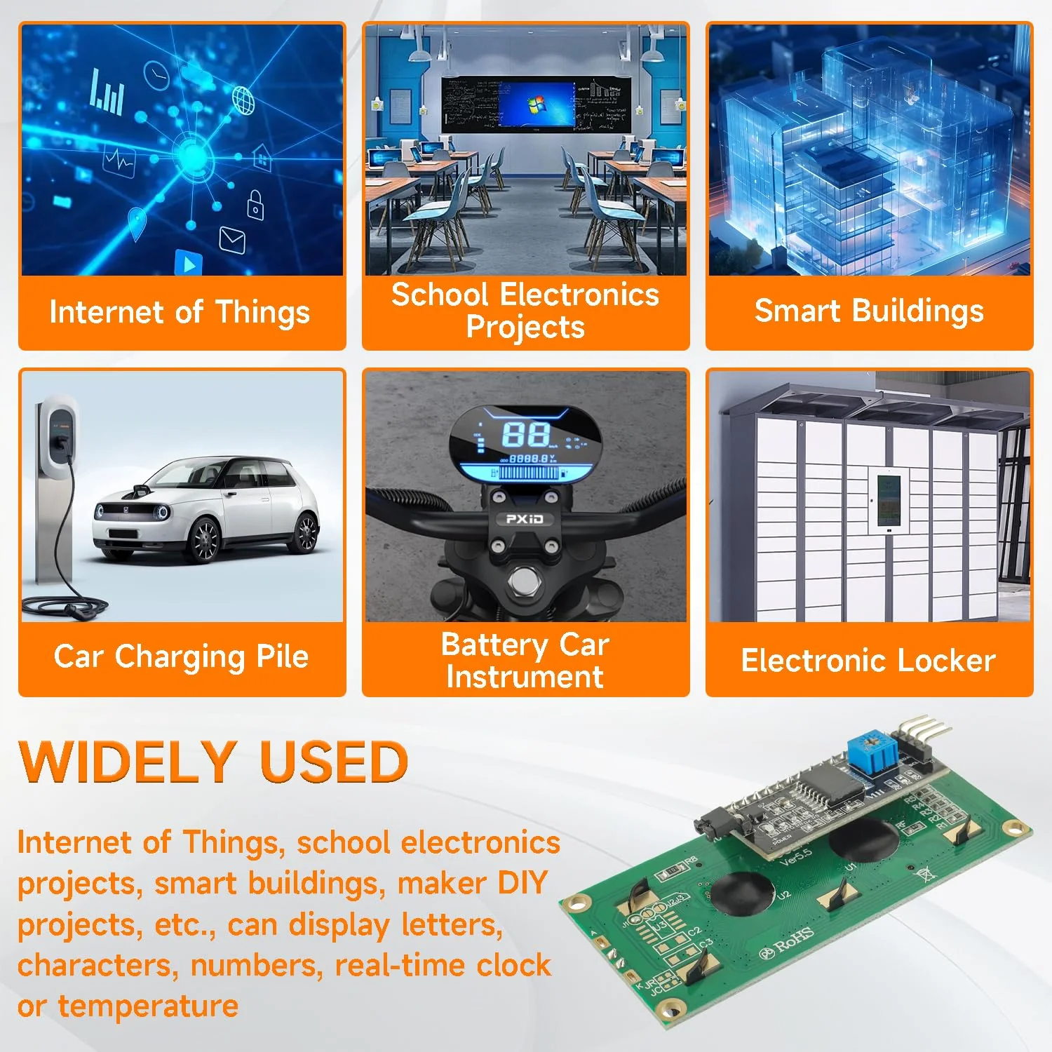 4pcs I2C IIC TWI 1602 Serial LCD Display Module 16x2 Compatible with Arduino Raspberry Pi - Image 6