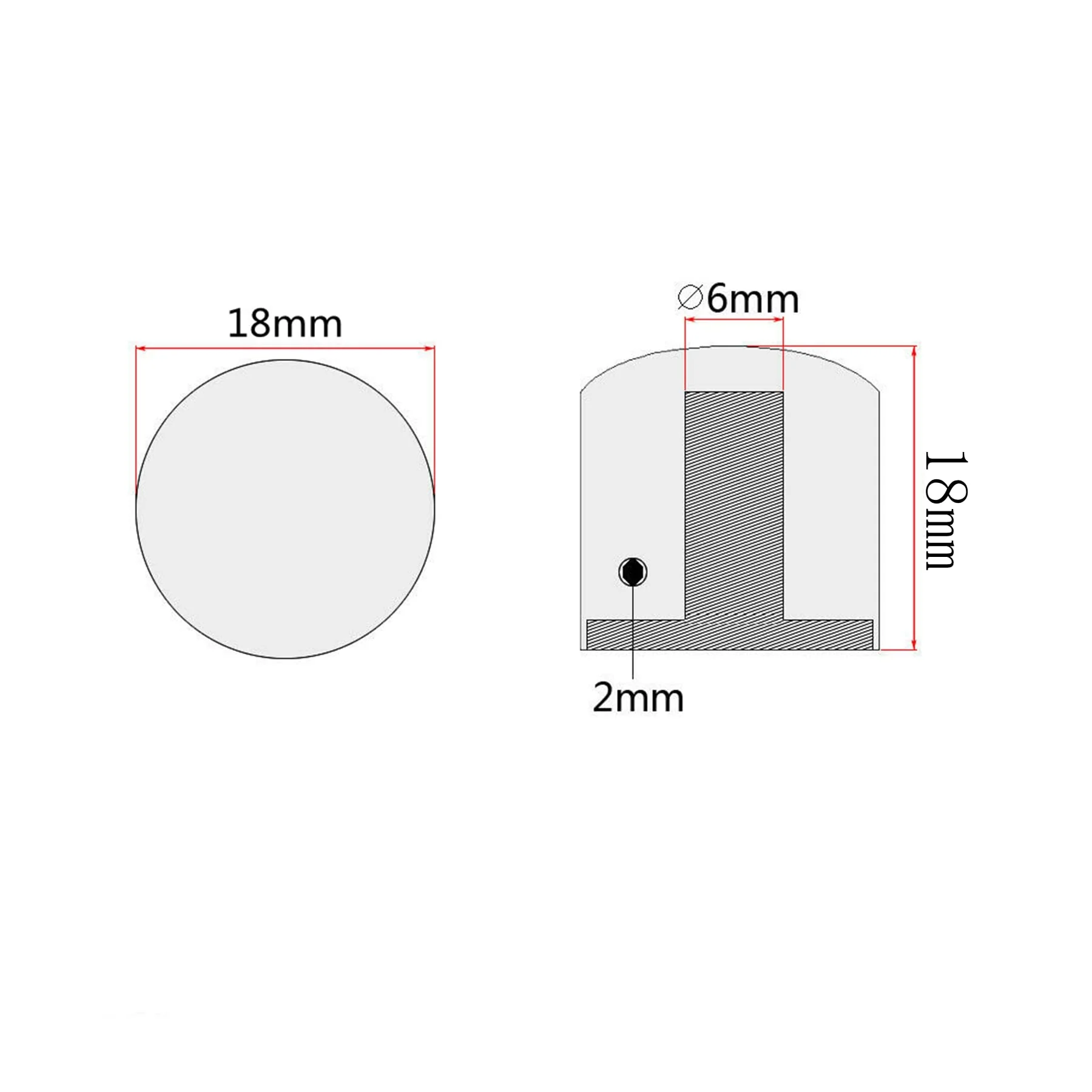 4Pcs Metal Guitar Knobs Volume Tone Control Knobs Dome Knobs with with Allen Keys Screws for Fender Telecaster Gibson Les Paul Electric Guitar Bass (Black) Black - Image 4