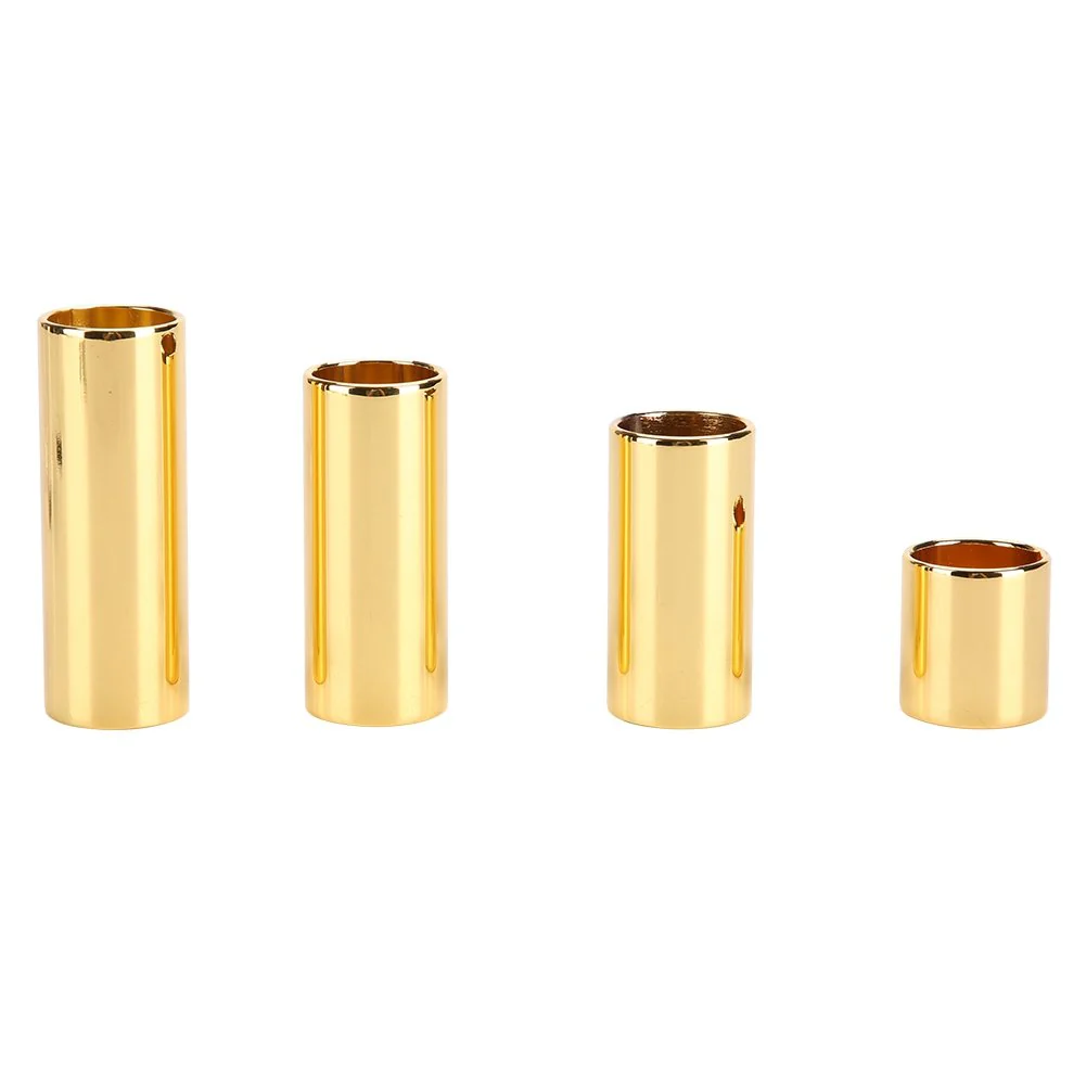 4pcs Per set Electric Guitar Metal Slide Bar Guitars String Slides Golden Brass Slide Guitar - Image 6