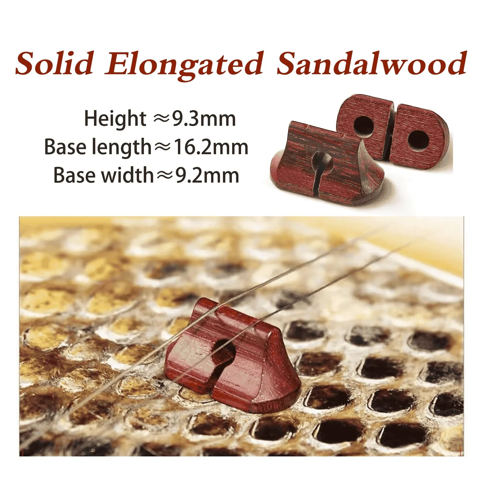 4pcs Professional Sandalwood Erhu Bridge Accessories for Enhanced Sound Replacement Parts for Erhu Performers Bridge*4 - Image 3