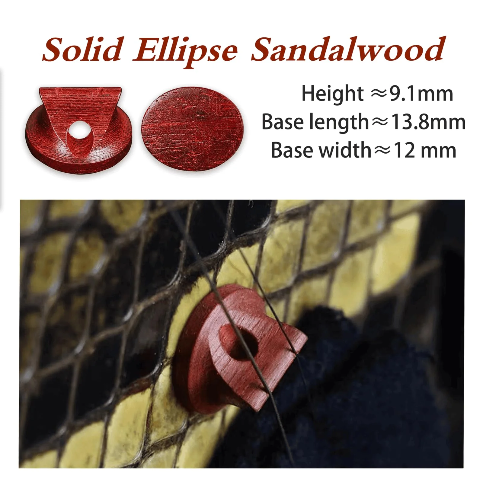 4pcs Professional Sandalwood Erhu Bridge Accessories for Enhanced Sound Replacement Parts for Erhu Performers Bridge*4 - Image 4