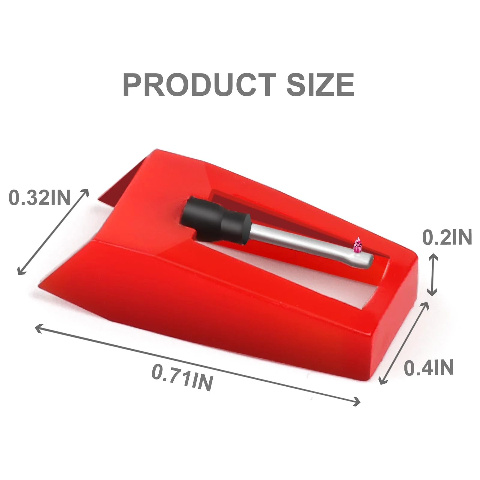 4Pcs Record Player Needle, Premium Record Player Needles Replacement, Upgrade Turntable Stylus for Crosley, Victrola, ION, LP, Enhance Your Vinyl Experience, Needles for Record Player, warm tofu - Image 3