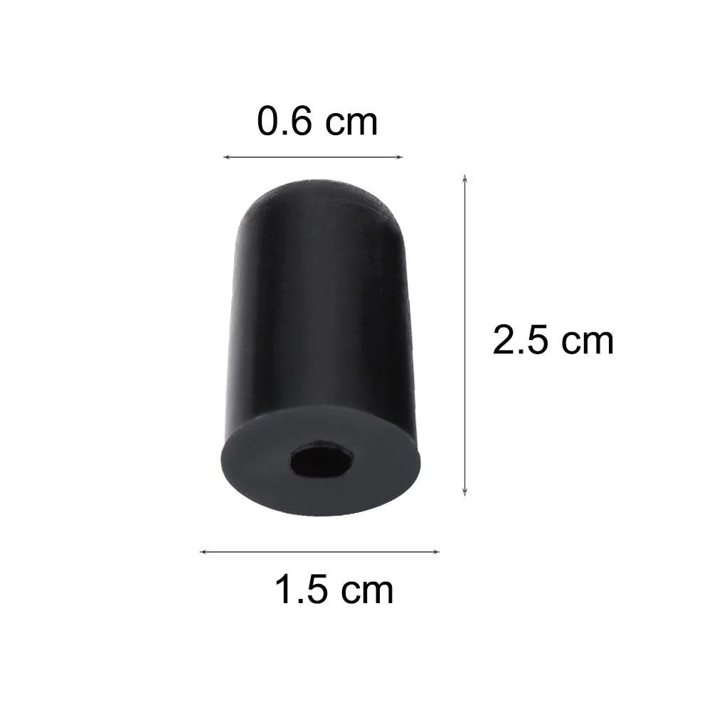 4Pcs Rubber Tip for Cello Endpin, Anti-slip End Pin Cover Protector Portable Cello Rubber Endpin Tip Protector Violin Accessories Black - Image 4