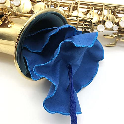 4pcs Saxophone Cleaning Care Kit Includes Cleaning Cloth, Mouthpiece Neck Swab Inside Tube Cleaning Cloth and Mouthpiece Brush for Alto Tenor Sax Clarinet Flute and Wind & Woodwind instrument - Image 3