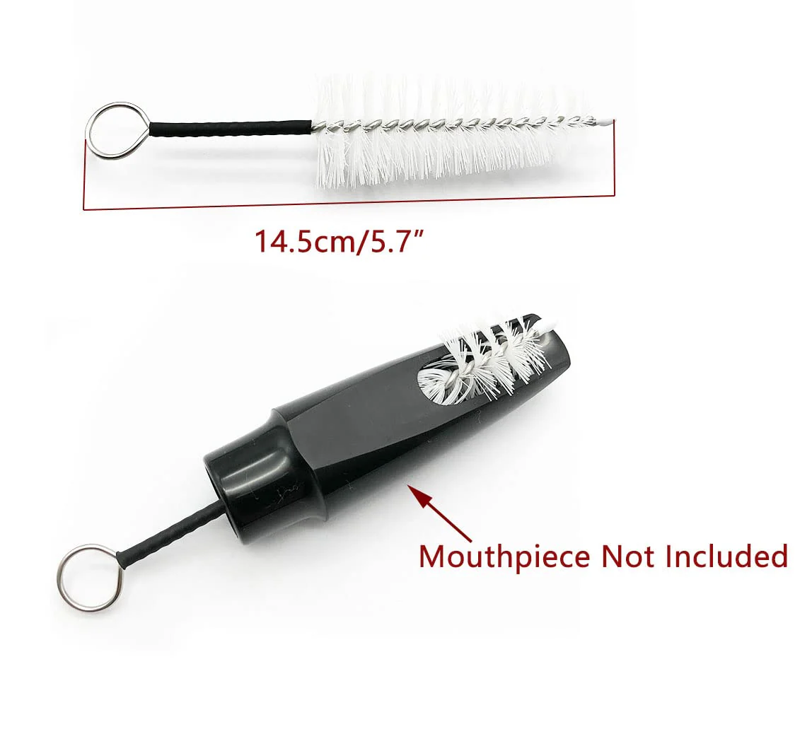 4pcs Saxophone Cleaning Care Kit Includes Cleaning Cloth, Mouthpiece Neck Swab Inside Tube Cleaning Cloth and Mouthpiece Brush for Alto Tenor Sax Clarinet Flute and Wind & Woodwind instrument - Image 7