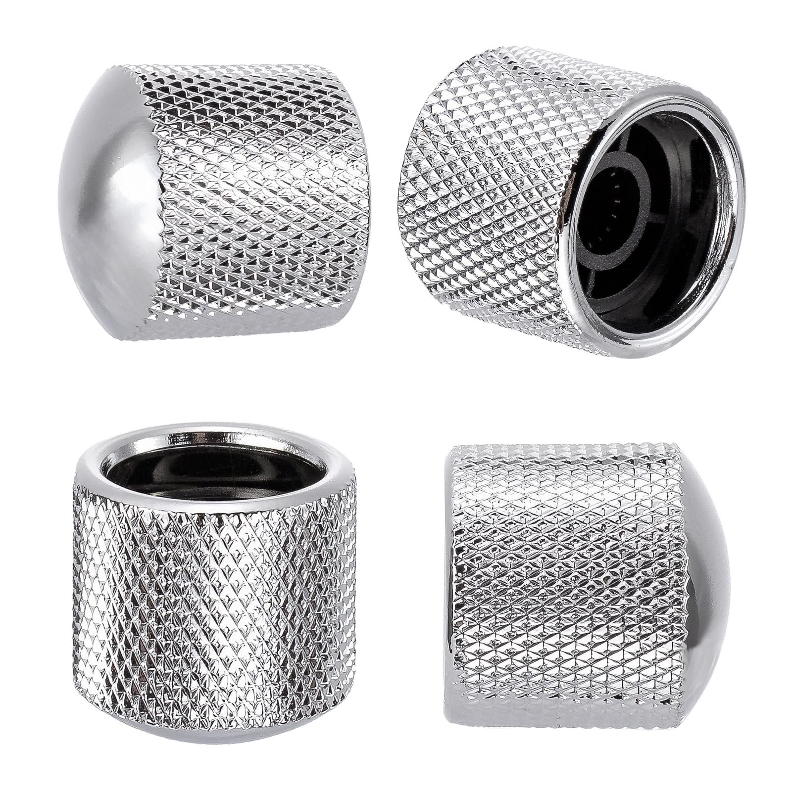 4Pcs Silver Metal Dome Tone Knob for Electric Guitar Bass Parts - Image 2