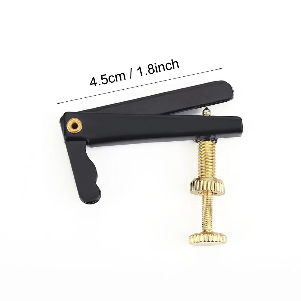 4Pcs String Adjuster Anti-rust Cello String Fine Tuner with Gold Screw Instrument Accessory for 3/4 4/4 Cello (Black) Cello String Adjuster Gold Tone Cello Fine Tuners 4/4 - Image 3