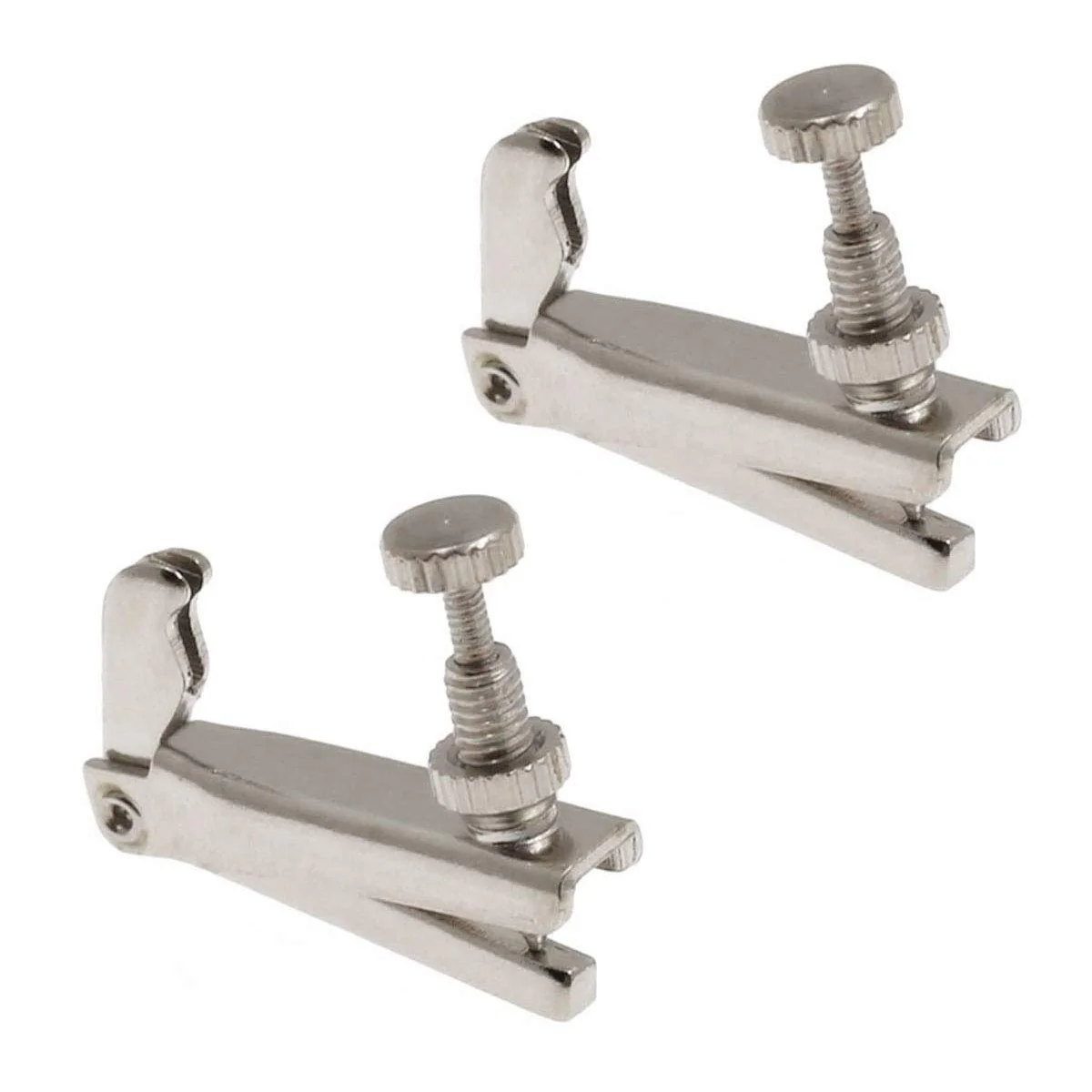 4Pcs Violin Fine Tuners 3/4-4/4 String Adjuster Fine Tuner Violin Parts Silver - Image 2