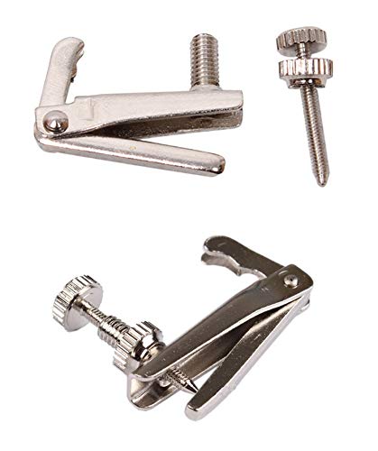 4Pcs Violin Fine Tuners 3/4-4/4 String Adjuster Fine Tuner Violin Parts Silver - Image 3