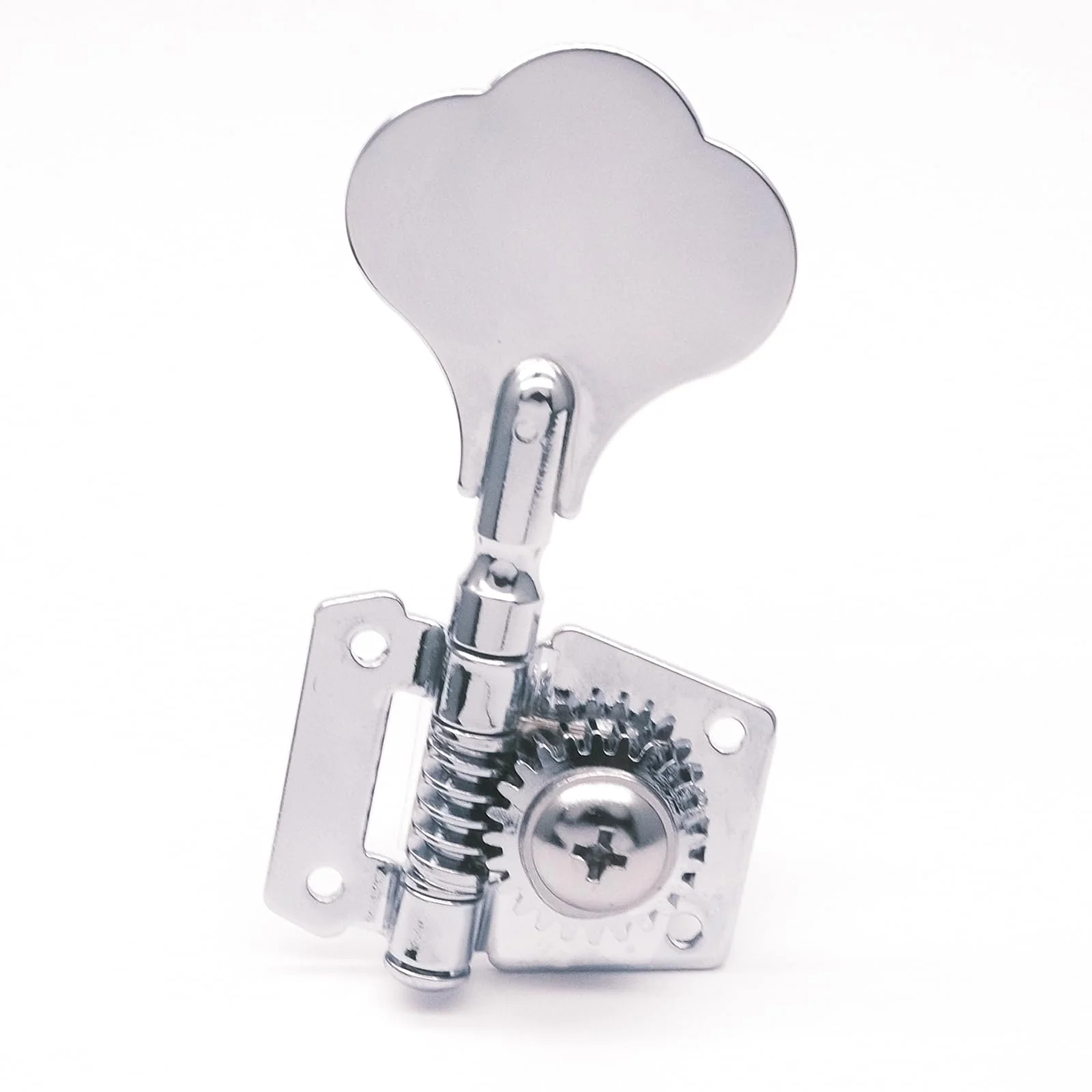 4R Opened Electric Bass Guitar Tuning Pegs Machine Heads Tuners for Bass for Jazz Precision P Bass Replacement (4R Chrome) 4R Chrome - Image 2
