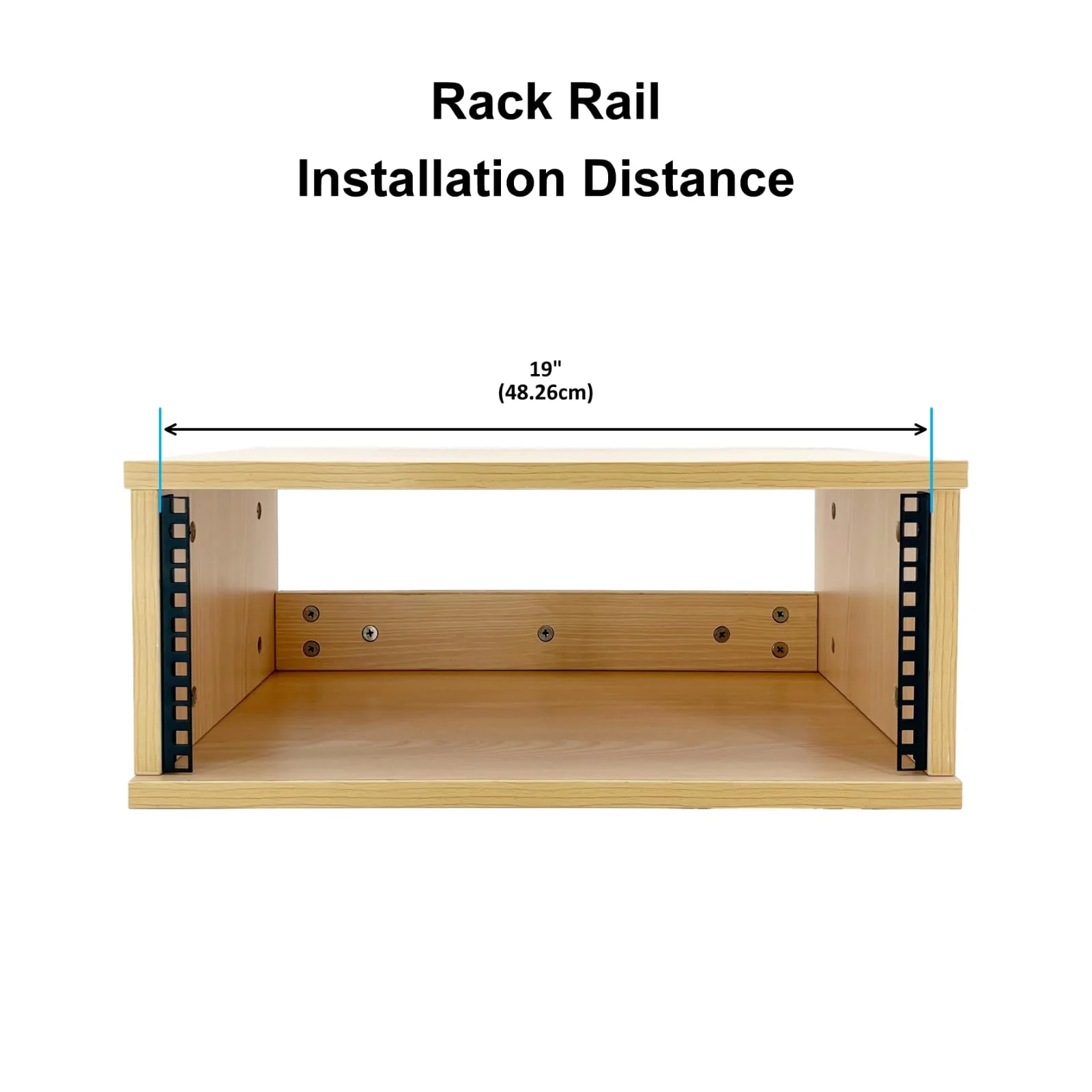 4U Rack Rails with M6 Rack Mount Screws and Cage Nuts Set for DIY Server and Studio Racks - Image 5