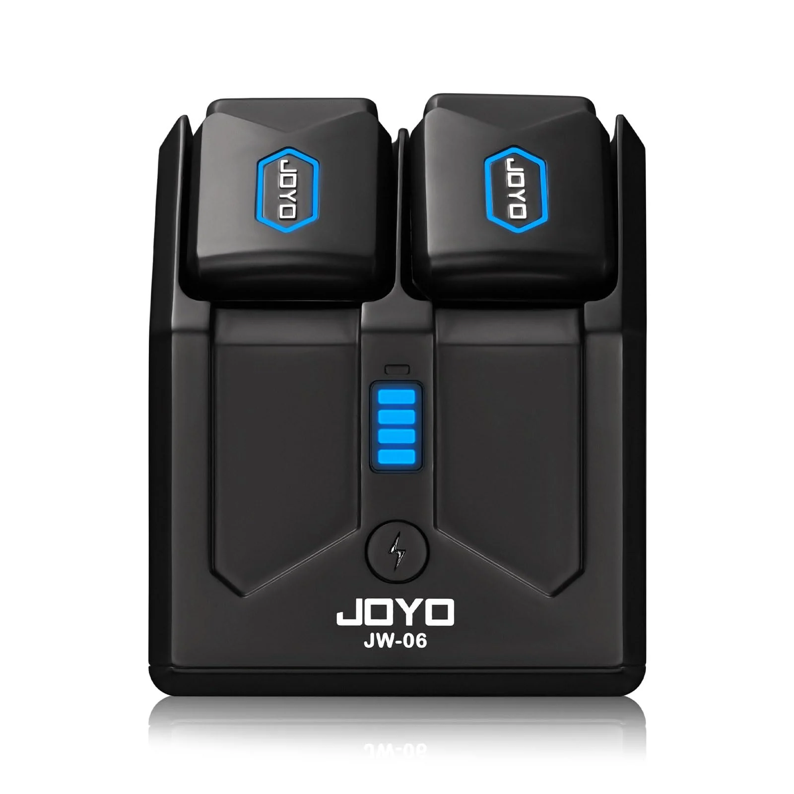 5.8Ghz Wireless Guitar Transmitter Receiver Guitar System with Charging Box for Electric Guitar Bass 4 Audio Channels (JW-06) - Image 9