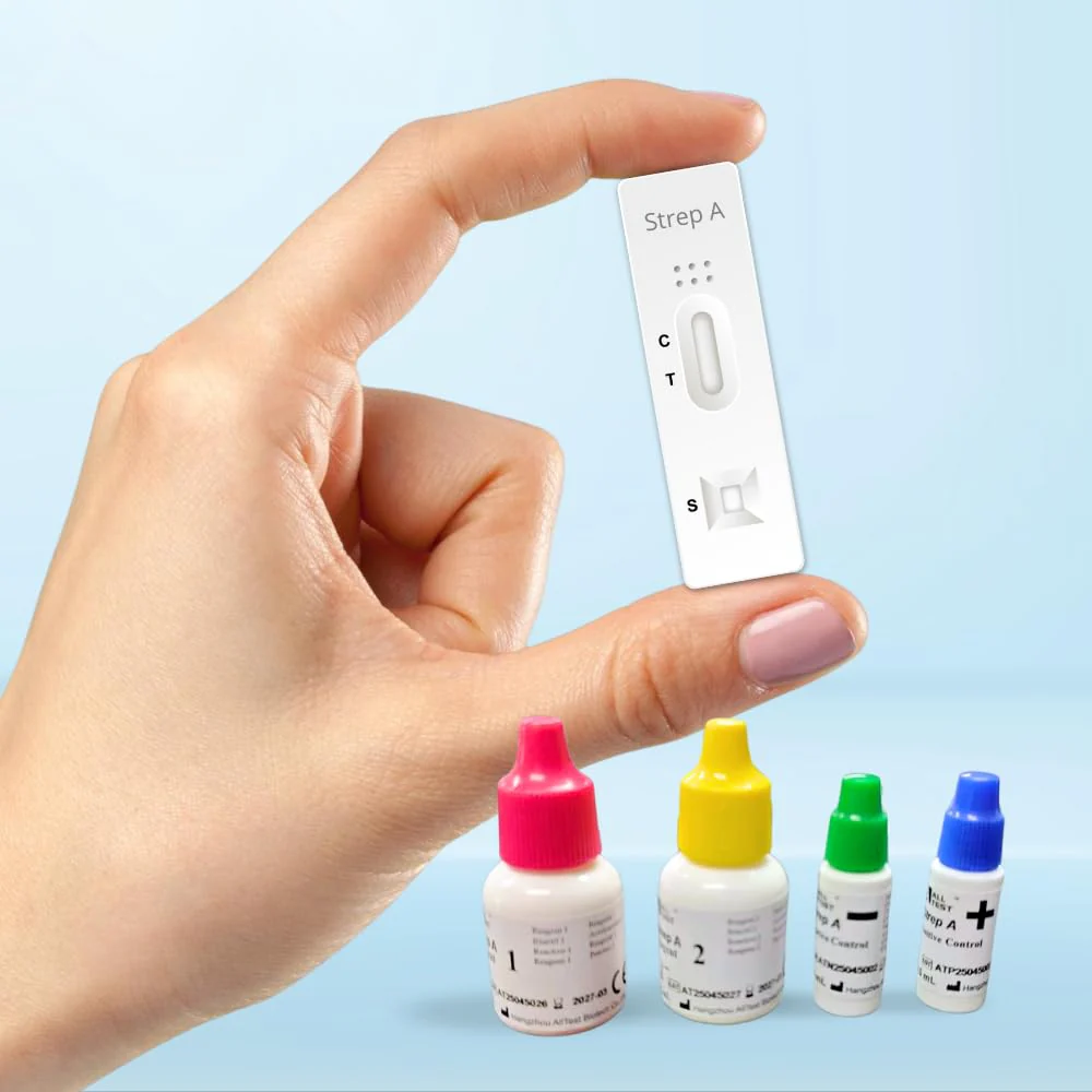 5 Alltest Test Streptococcus Quick Test A and B - Pack of 5 - For Children & Adults - Home Test - Result in 10 Minutes - Streptococcal Quick Test Kit Self Test Streptococcal Test for Home - Image 2