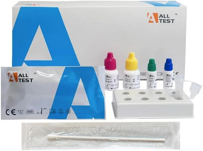 5 Alltest Test Streptococcus Quick Test A and B - Pack of 5 - For Children & Adults - Home Test - Result in 10 Minutes - Streptococcal Quick Test Kit Self Test Streptococcal Test for Home - Image 4