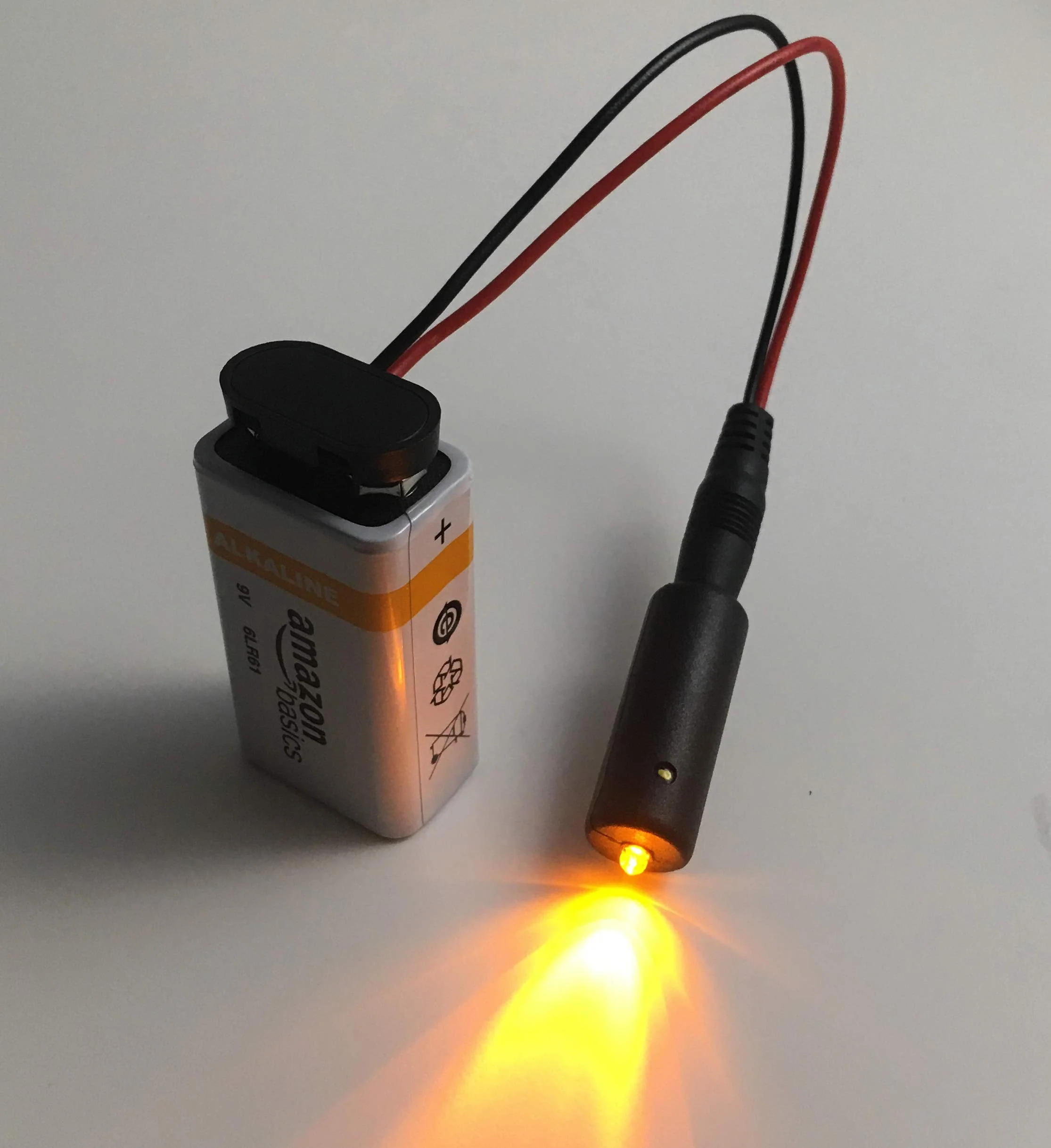 5 Amber and 5 Purple Micro Effects Lights for Theatrical Prop Costumes 9 Volt Led Spotlight Christmas Decor - Image 2