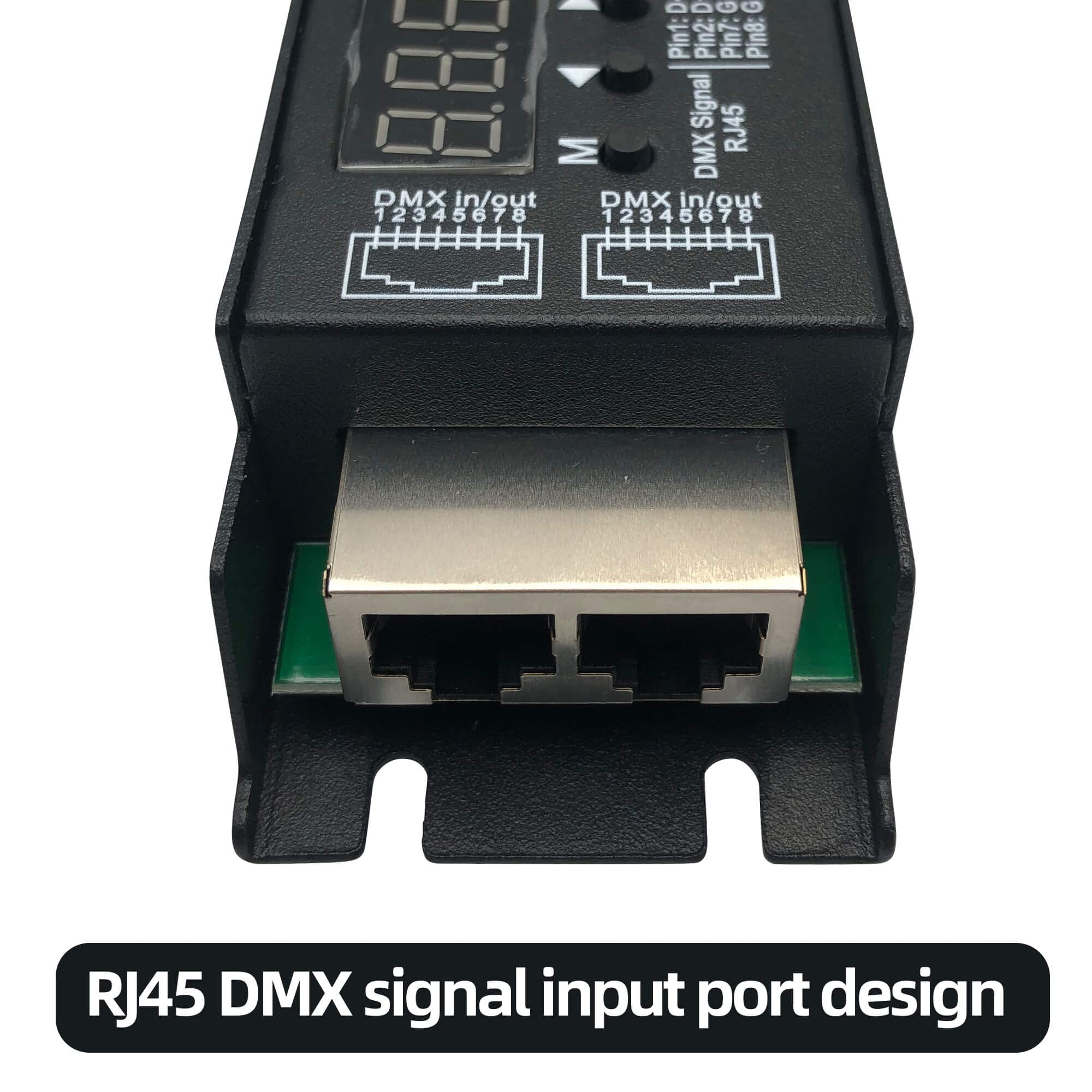 5 Channel DMX Decoder with RDM Digital Display,DMX512 Dimmer Driver PWM RGBCCT LED Controller for RGBWW RGBW or 5group White lightstrips LED Module Light Input 12V-48VDC RDM 5CH DMX Decoder - Image 4