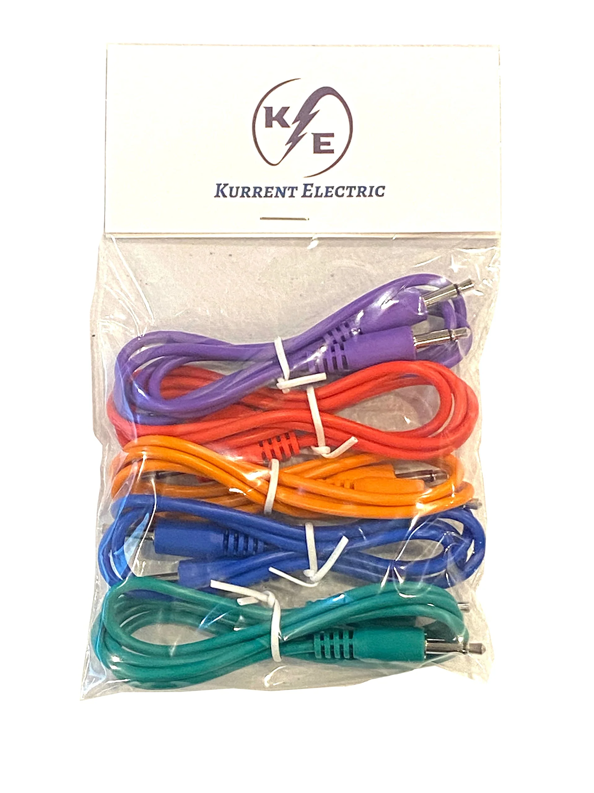 (5) Color Pack of 3.5mm Mono TS Modular Synth Patch Cables - Image 2