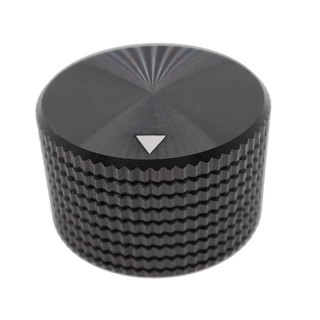 5 Pack Aluminum Rotary Electronic Control Potentiometer Knob,for 0.23'' Diameter Shaft, 0.98'' Dia, 0.61'' H, Guitar Knob, Audio knob, Volume Control Knob(Black) Black - Image 6