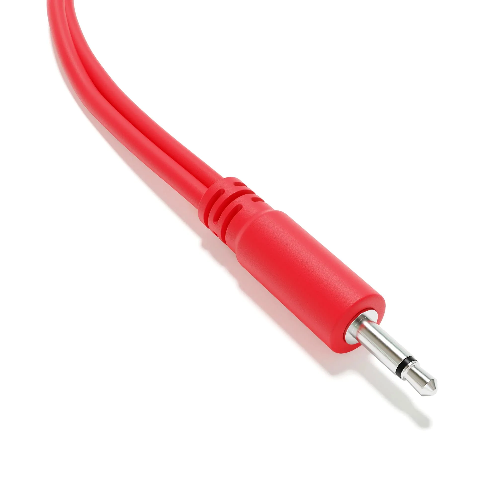 5-Pack - Mono Splitter Y Patch Cables - TS 3.5mm 1/8" Eurorack Synth Synthesizer [Red] Red - Image 4