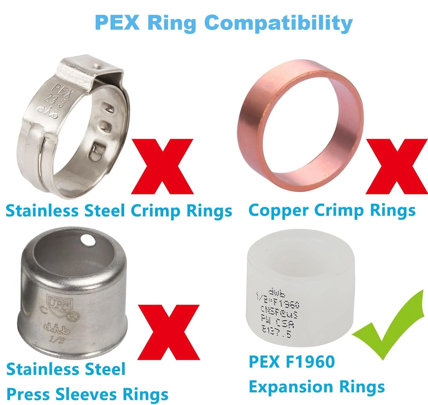 5 Pack TMKOOL Pex A Expansion 1 inch x 1 inch Male NPT Threaded Adapter Fitting Poly PPSU for PEX-A Pipe/Tubing, ASTM F1960 (5Pcs 1"x1") 5 1" Pex x 1" MNPT - Image 3